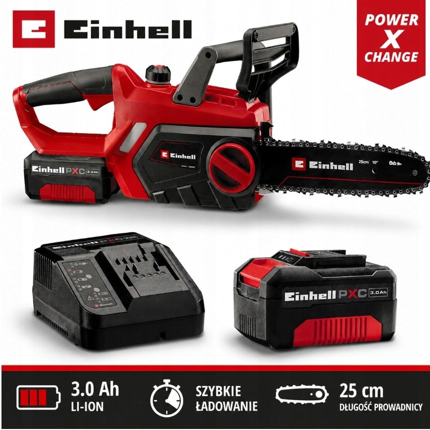 EINHELL CORDLESS CHAINSAW GC-KS 18V BATTERY + CHARGER Manufacturer code GC-KS 18LI SOLO
