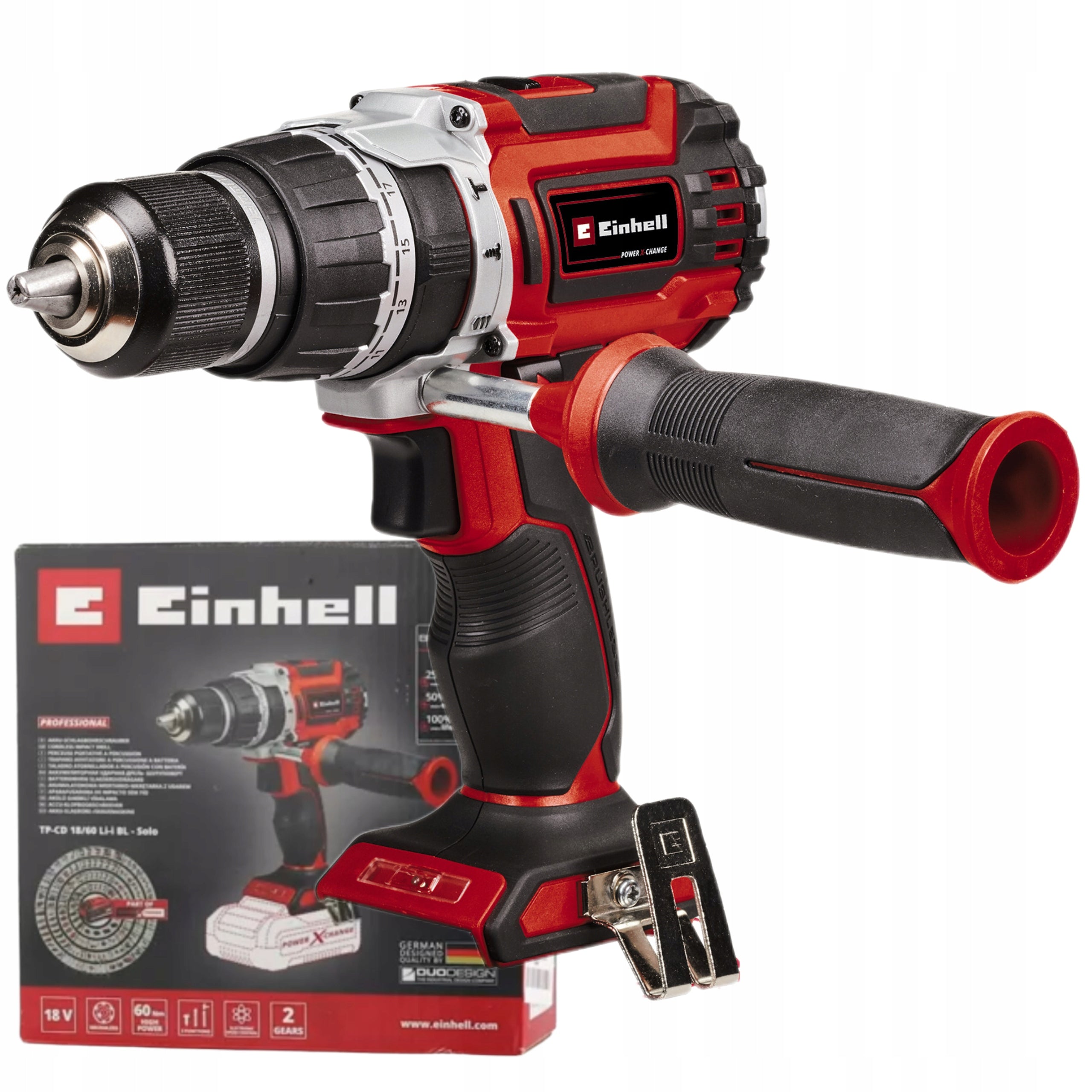 EINHELL CORDLESS HAMMER DRILL 18V BRUSHLESS TP-CD 18/60