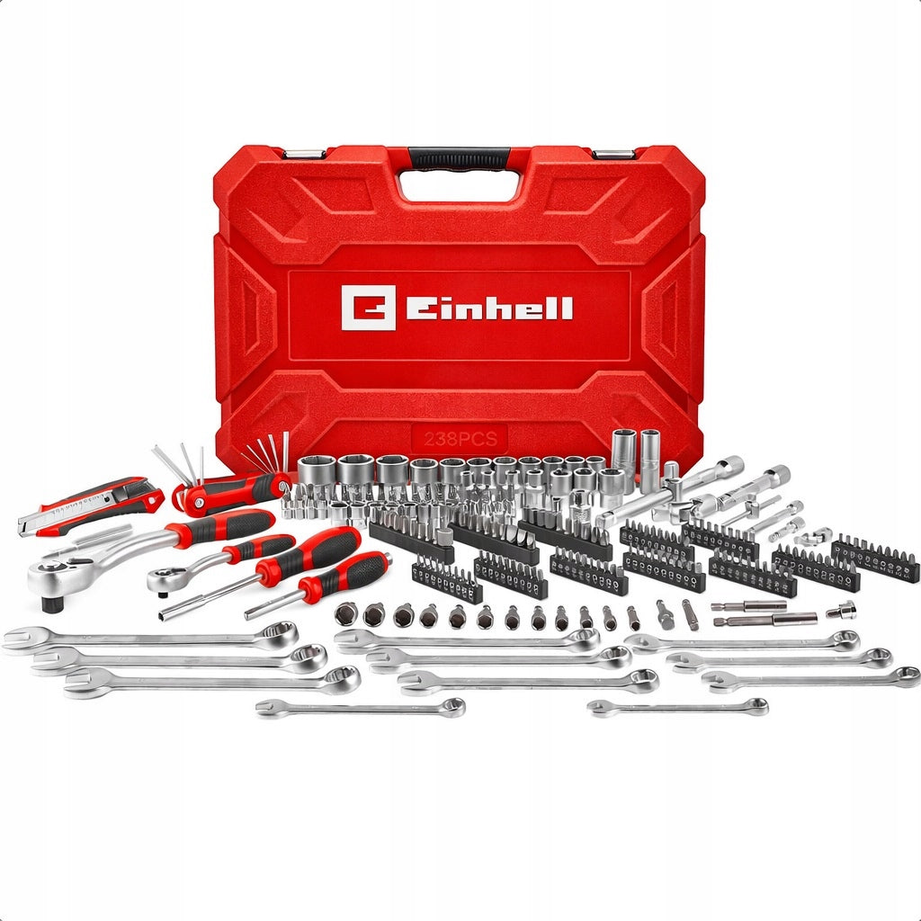 EINHELL SOCKET WRENCHES TOOL SET IN CASE 233 EL. 2 RATCHETS XXL