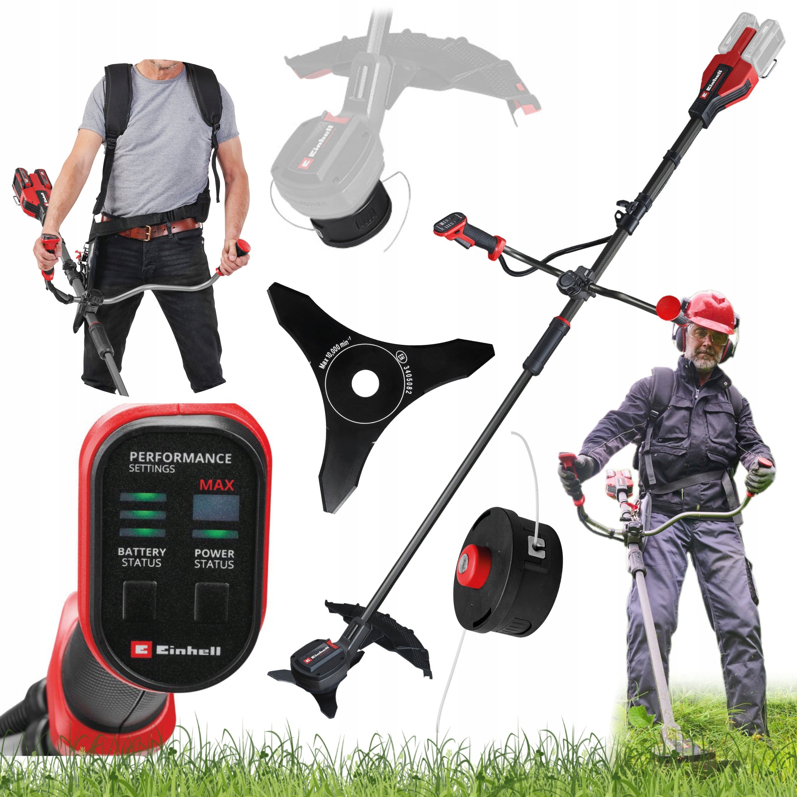 EINHELL TRIMMER 43cm CORDLESS SCYTHE 2x18V GP-BC 36/430 Li BL-Solo Manufacturer code GP-BC 36/430 Li BL-Solo