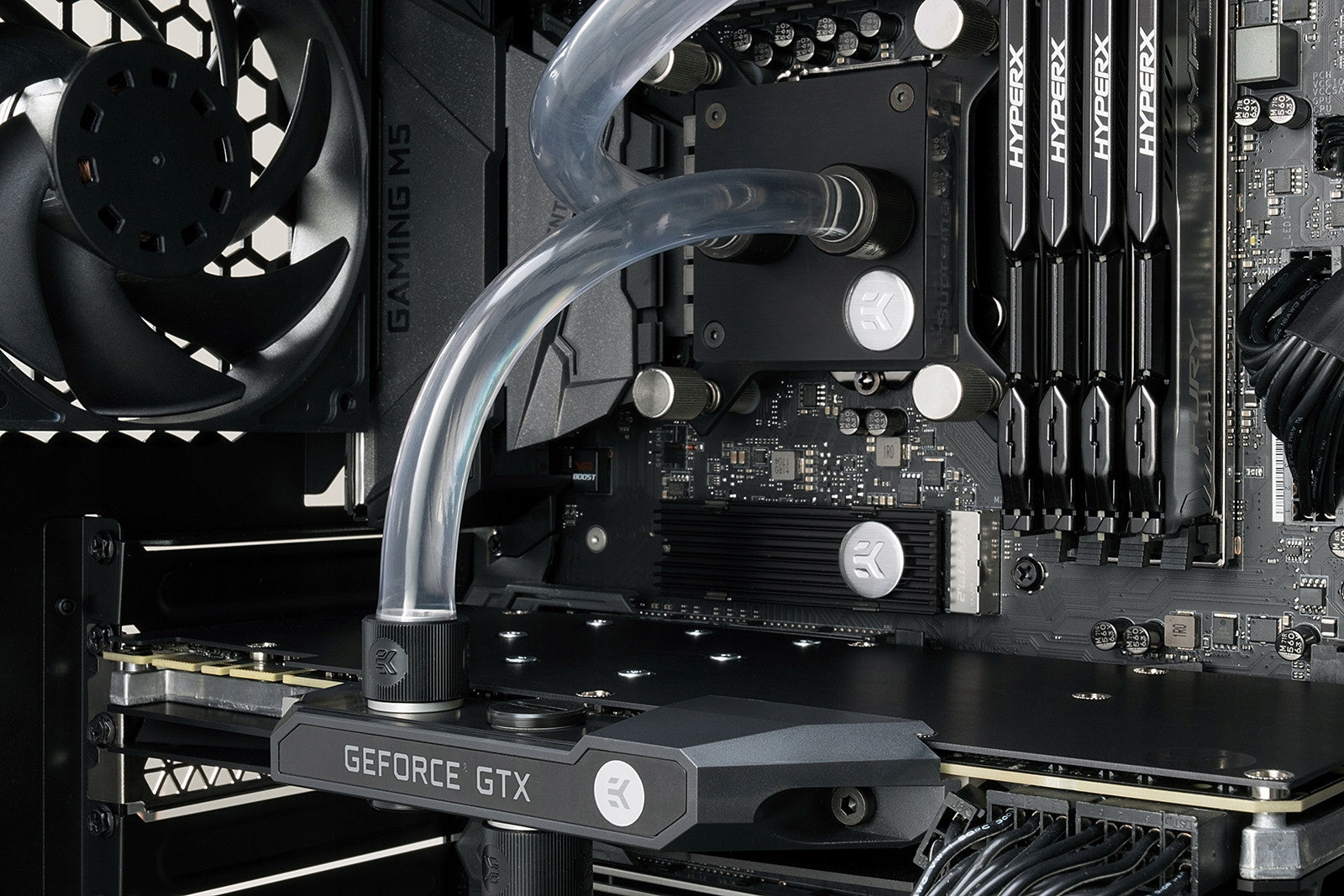 EK WaterBlocks M.2 PCIe NVMe SSD Kühlkörper/Kühler Schwarz (LN82653) 