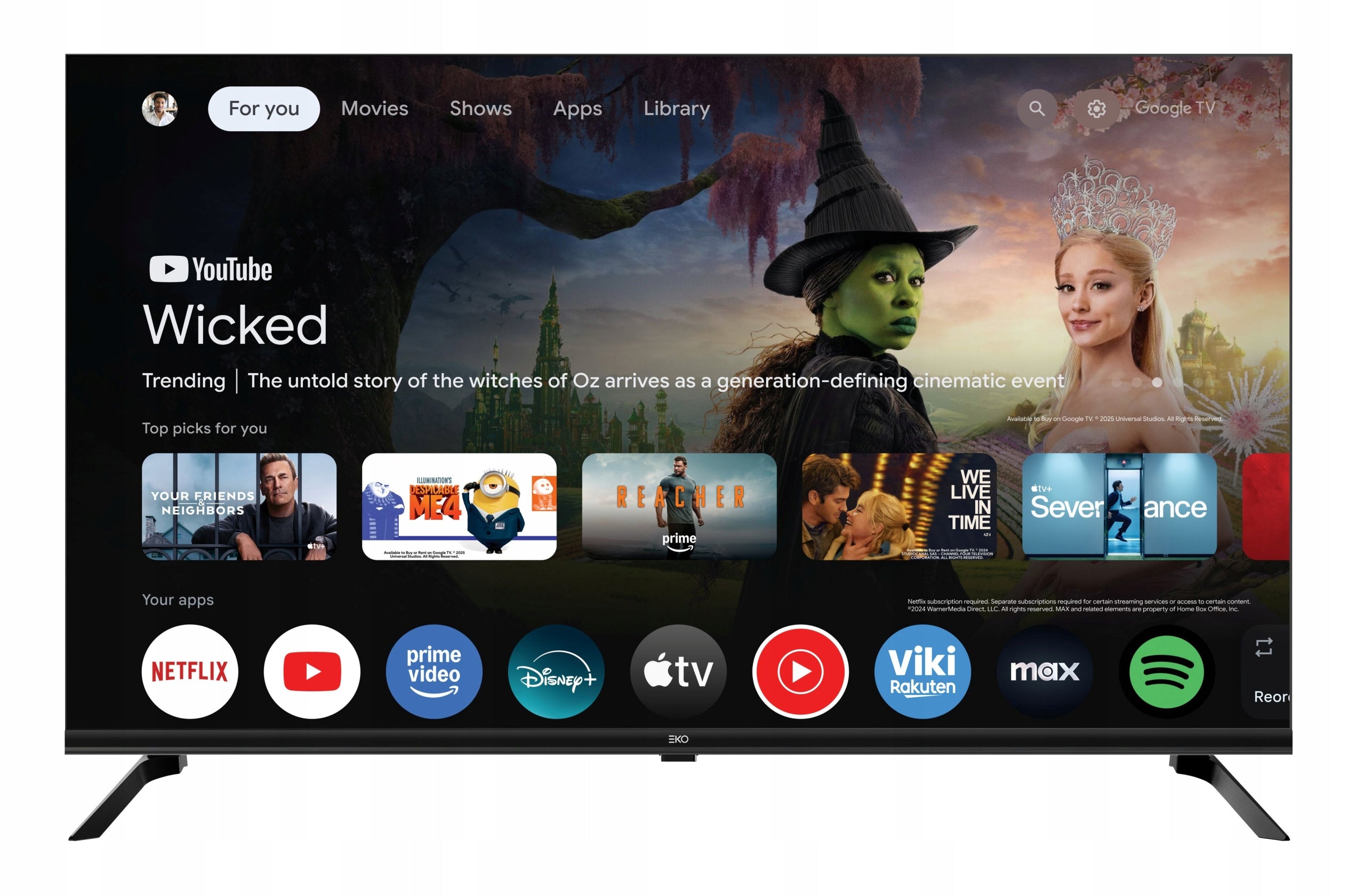 EKO 40” Full HD TV | Google TV Smart TV | Wi-Fi DVB-T2/S2 | HDMI USB