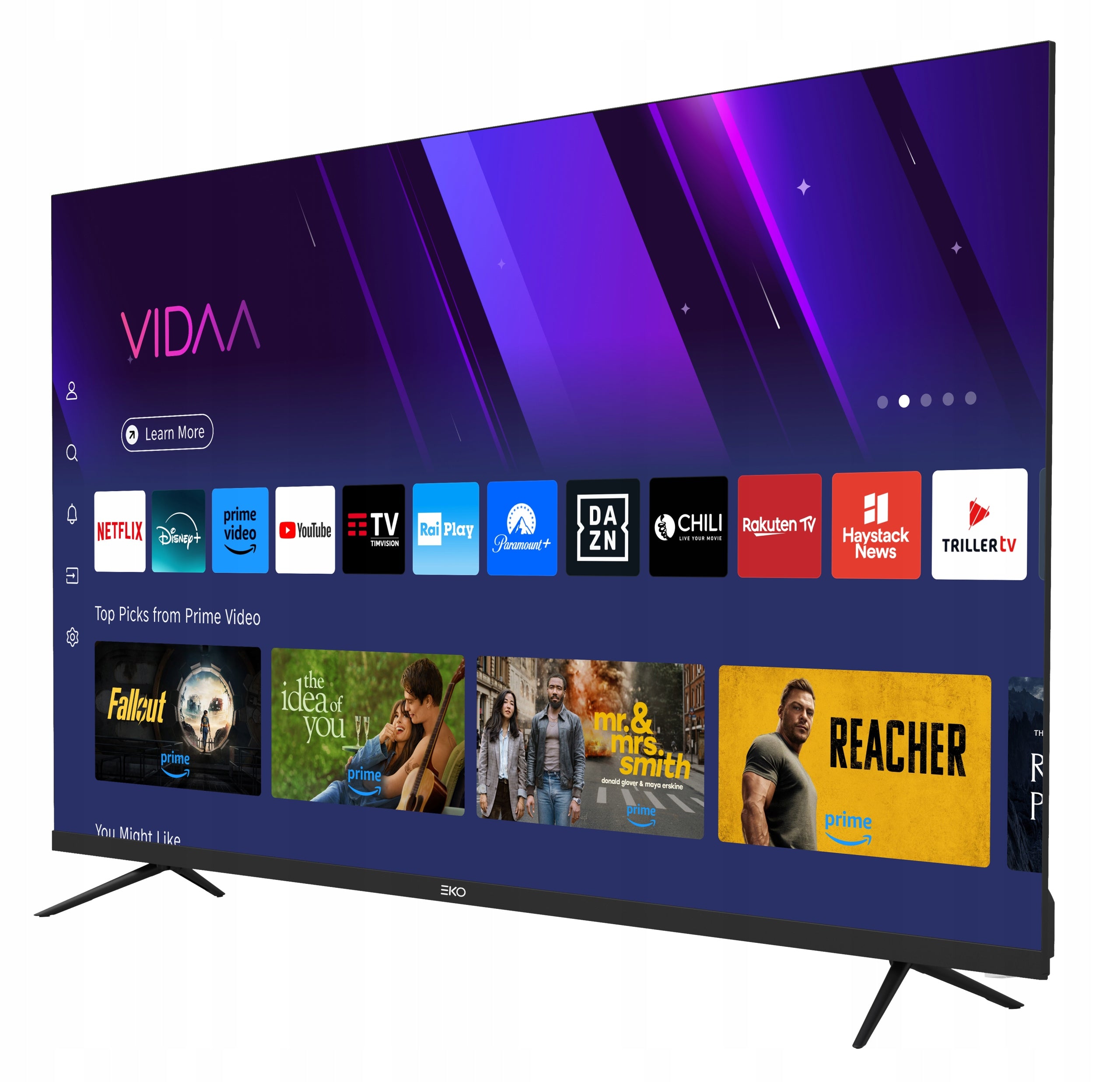 EKO 55” 4K UHD Smart TV VIDAA | Dolby Digital+ |3xHDMI ARC|Wi-Fi! Packaging status original
