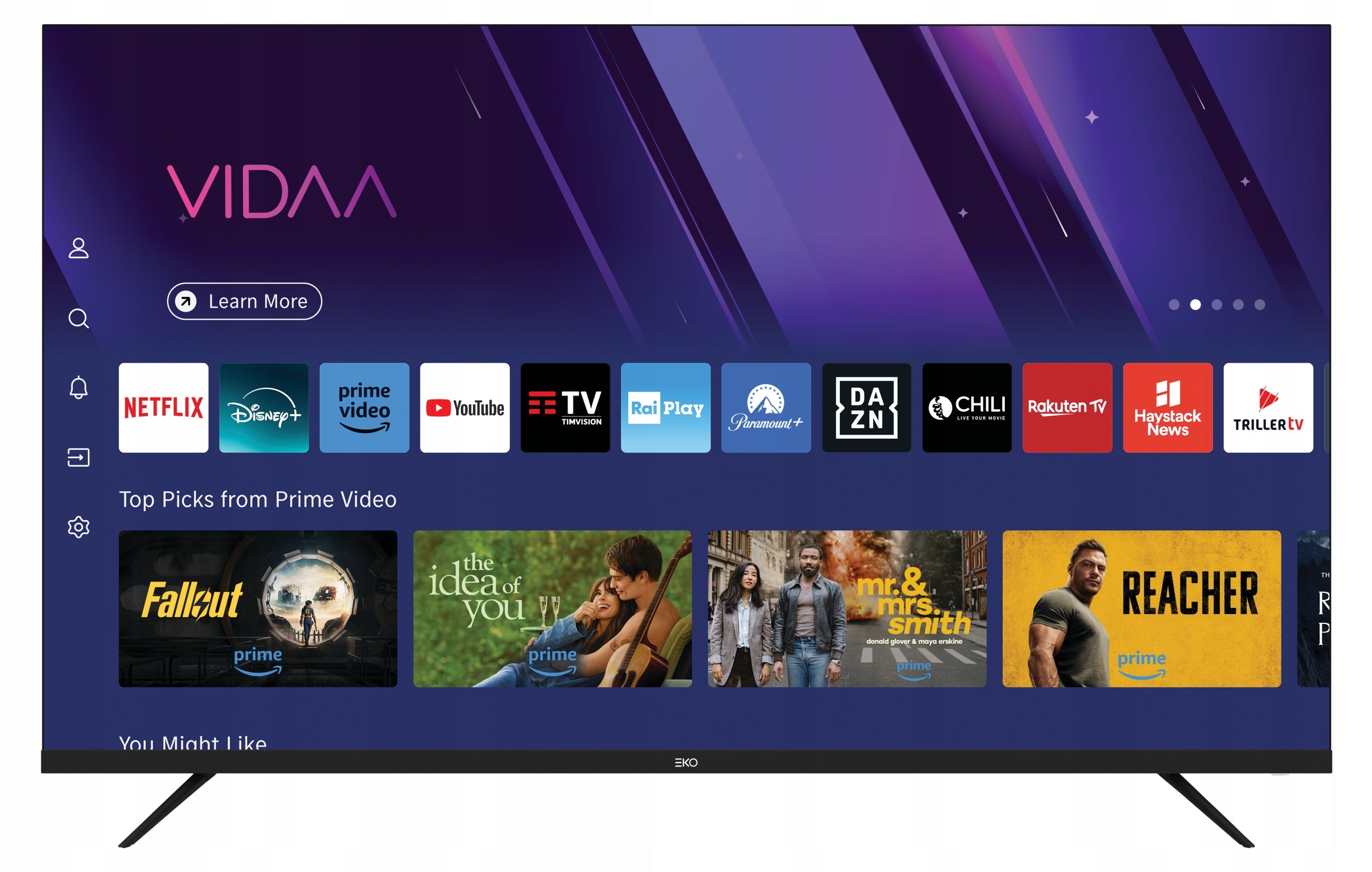EKO 55” 4K UHD Smart TV VIDAA | Dolby Digital+ |3xHDMI ARC|Wi-Fi!