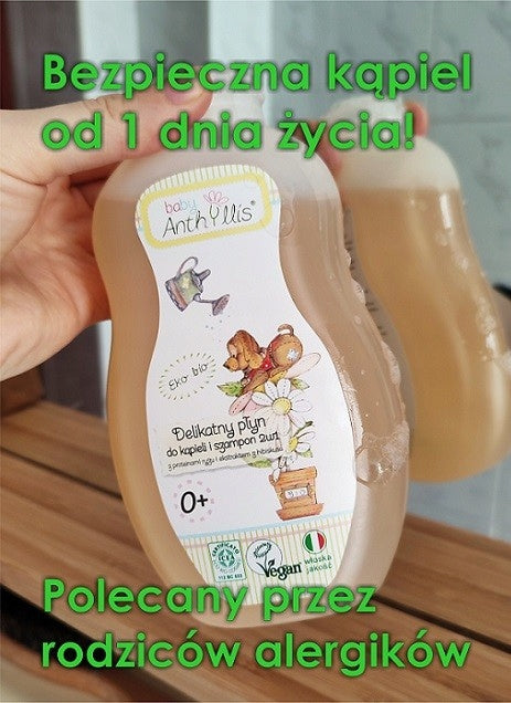 Baby Anthyllis Bio-sanfter Kinderbadeschaum für Haut und Haar, 400 ml 