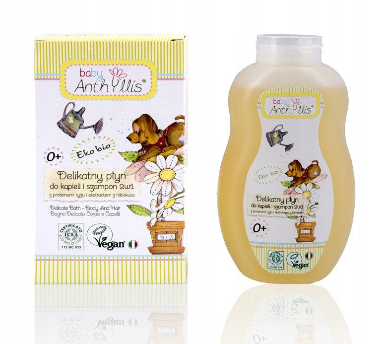 Baby Anthyllis Bio-sanfter Kinderbadeschaum für Haut und Haar, 400 ml 