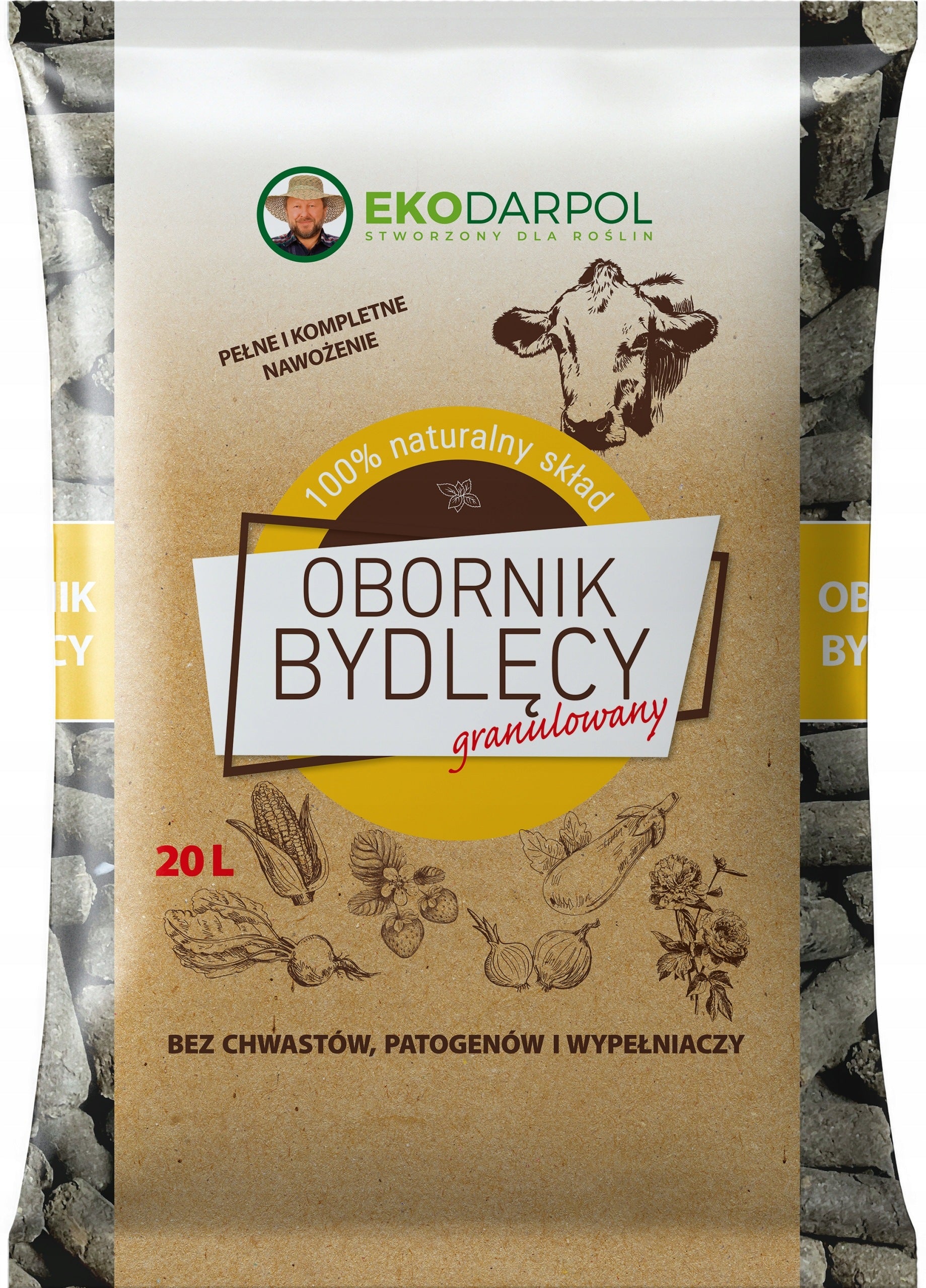 EKODARPOL BOVINE MANURE granular natural fertilizer 20L