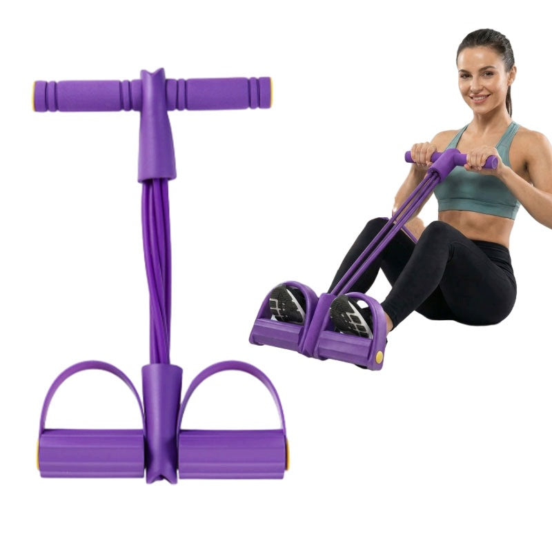 EKSPANDER GUMA DO ĆWICZEŃ BRZUCHA 4 LINKI NAPINAJĄCE DO FITNESSU TRENINGU