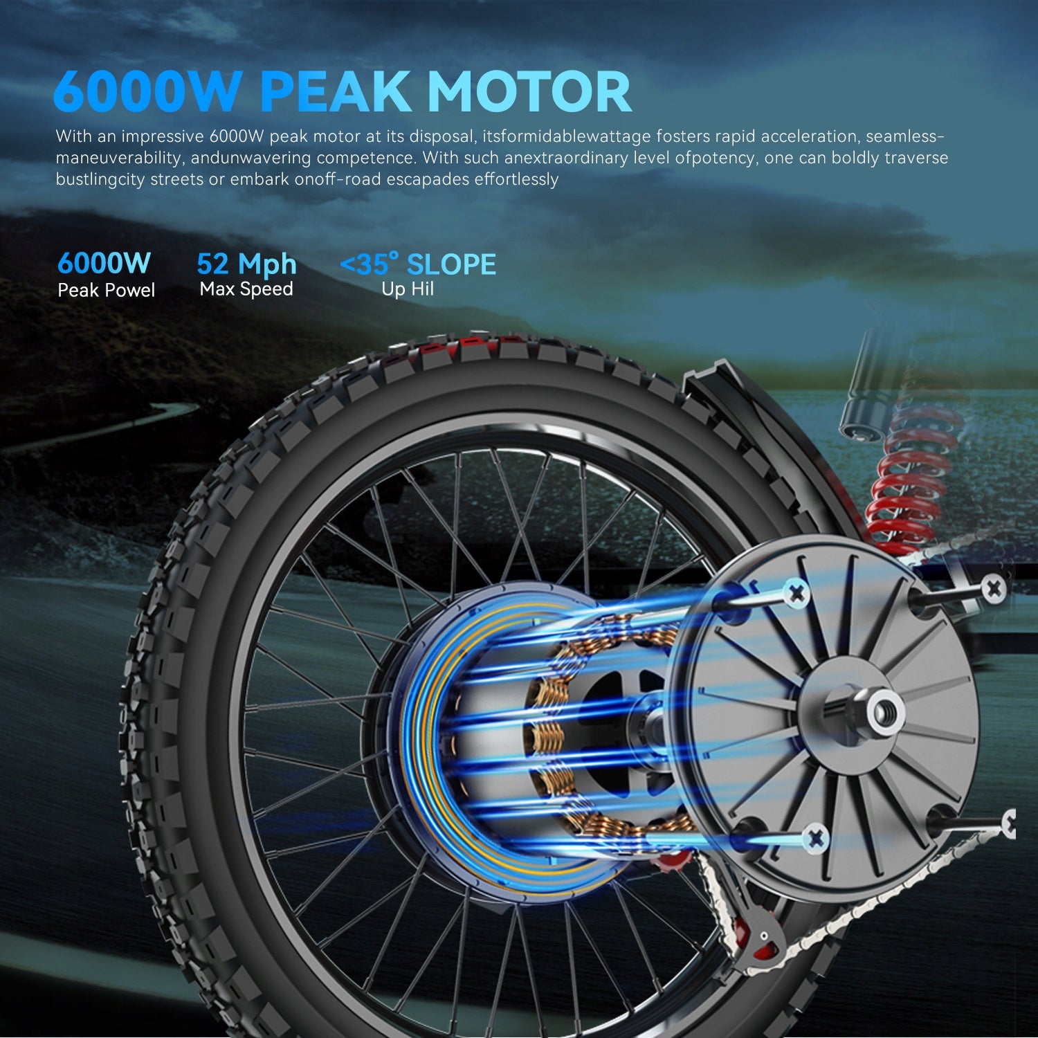 EKXBIKE X21 MAX Motocykl elektryczny 6000W Peak Bateria litowa 60V30AH Packaging status original
