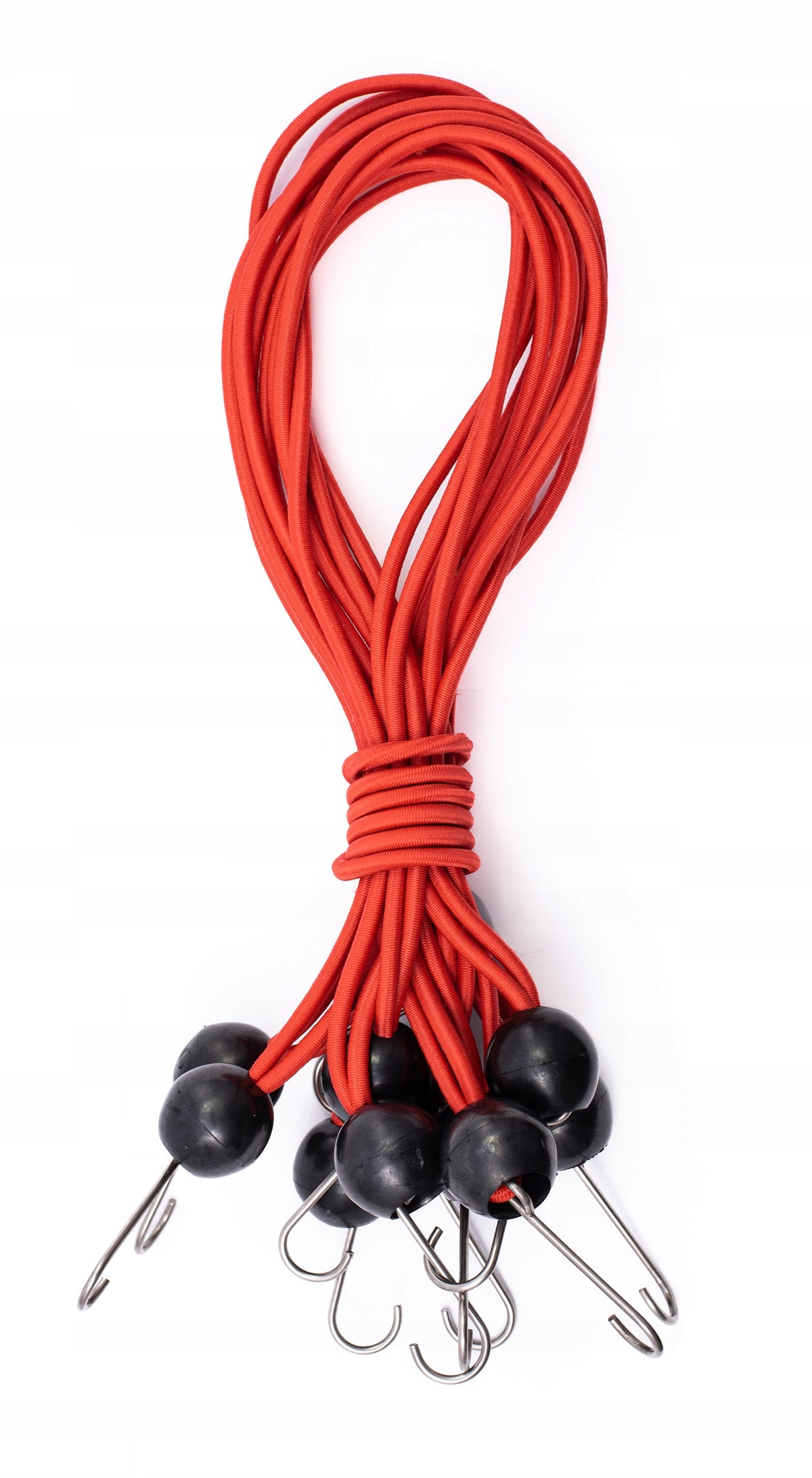 ELASTIC RUBBER WITH HOOK Fastening for Plandek Red 20 cm 5 pcs