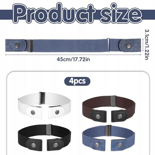 ELASTIC STRAP WITHOUT BUCKLE FOR WOMEN AND MEN ADJUSTABLE INVISIBLE 4 Manufacturer code Bez marki