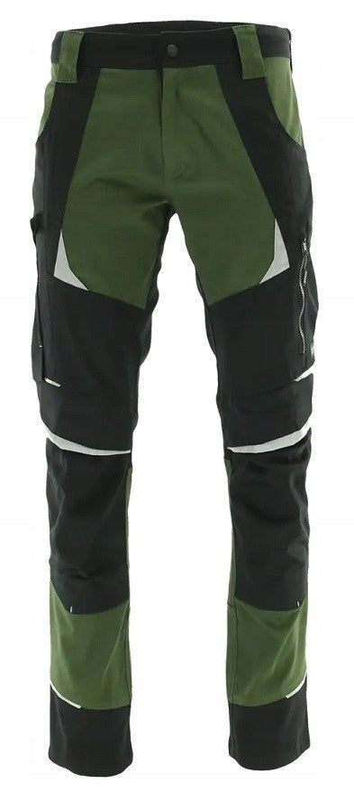 ELASTIC WORK trousers stretch SPANDEX bhp KHAKI + belt COTTONFLEX 50 Manufacturer code COTTONFLEX + PASEK W ZESTAWIE