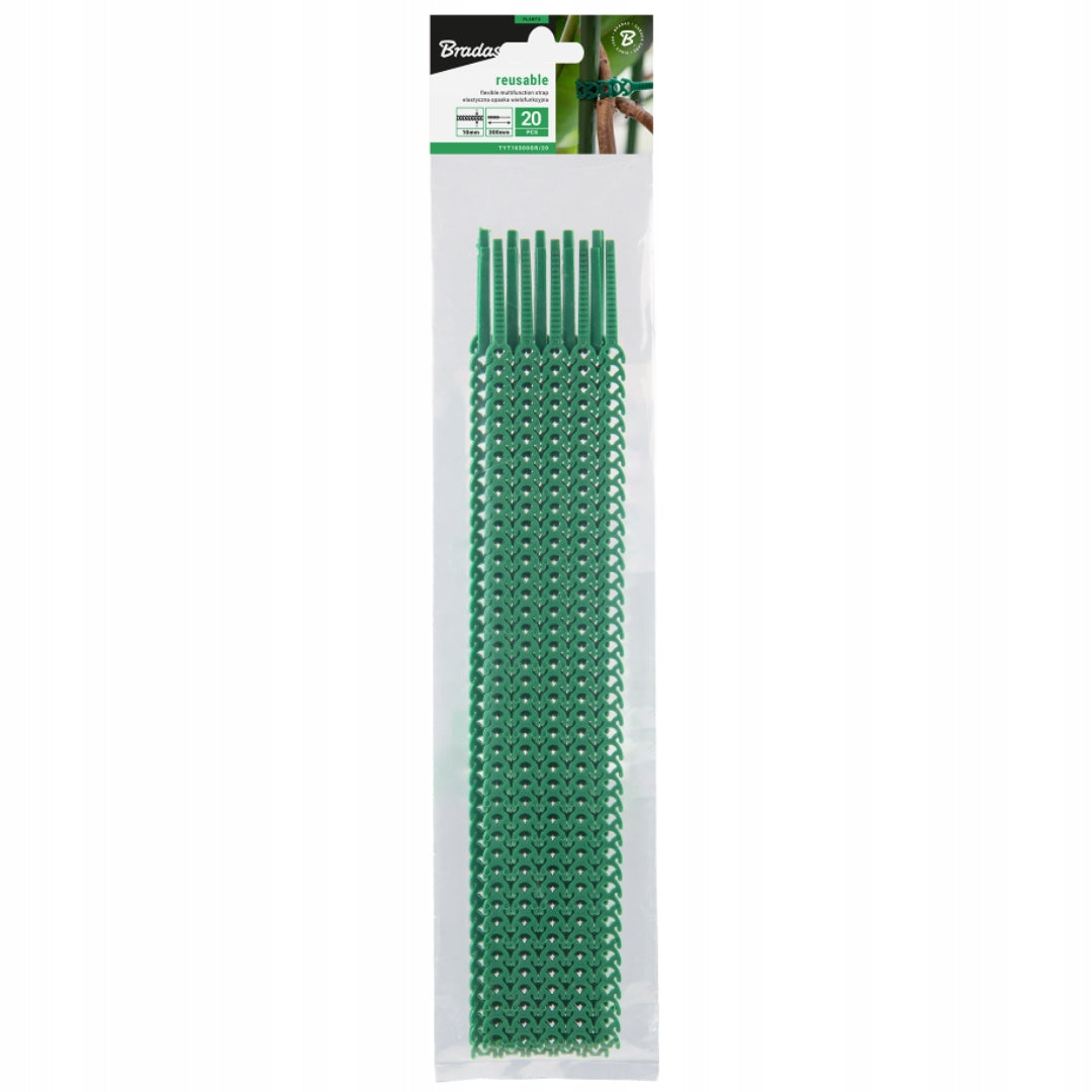 ELASTIC clamps for fixing supports CLIPS 10x300mm 20 PCS