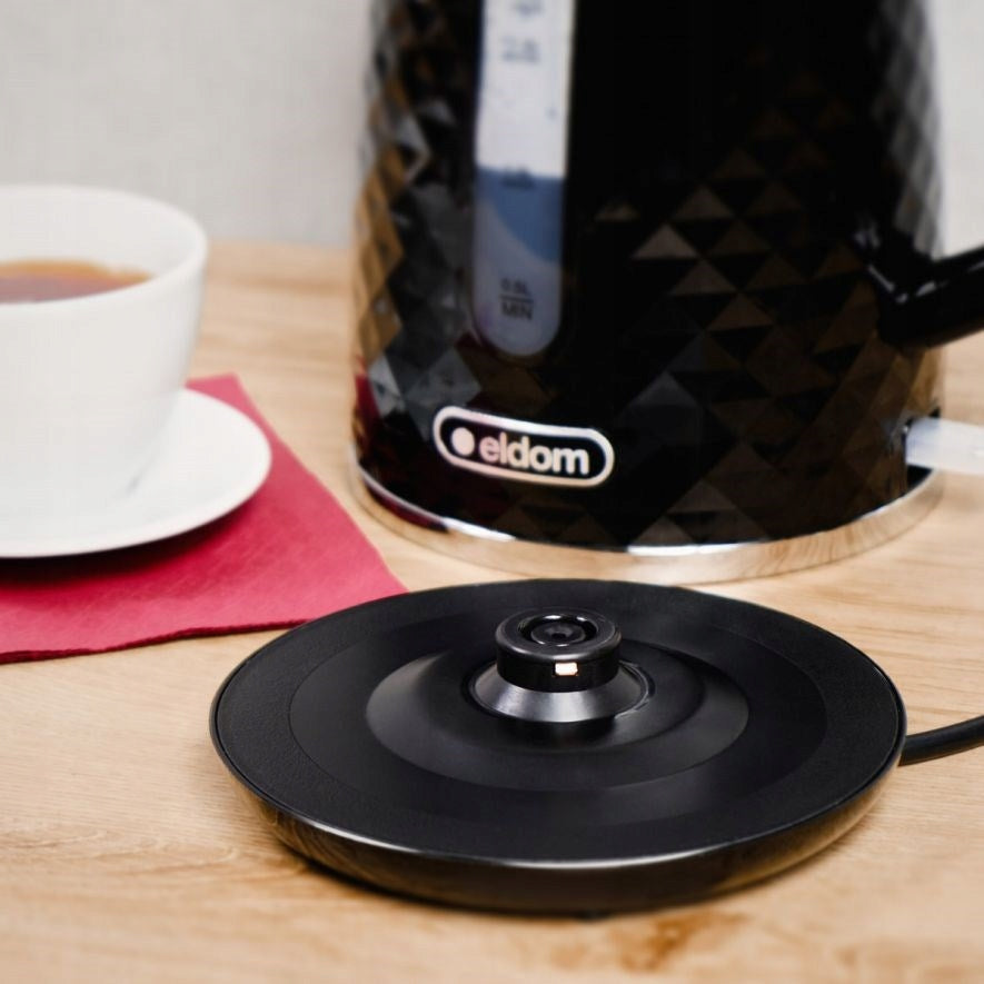 ELDOM KETTLE ELLI,1,7 L,POWER 2200 W,BLACK,STR Model C280C