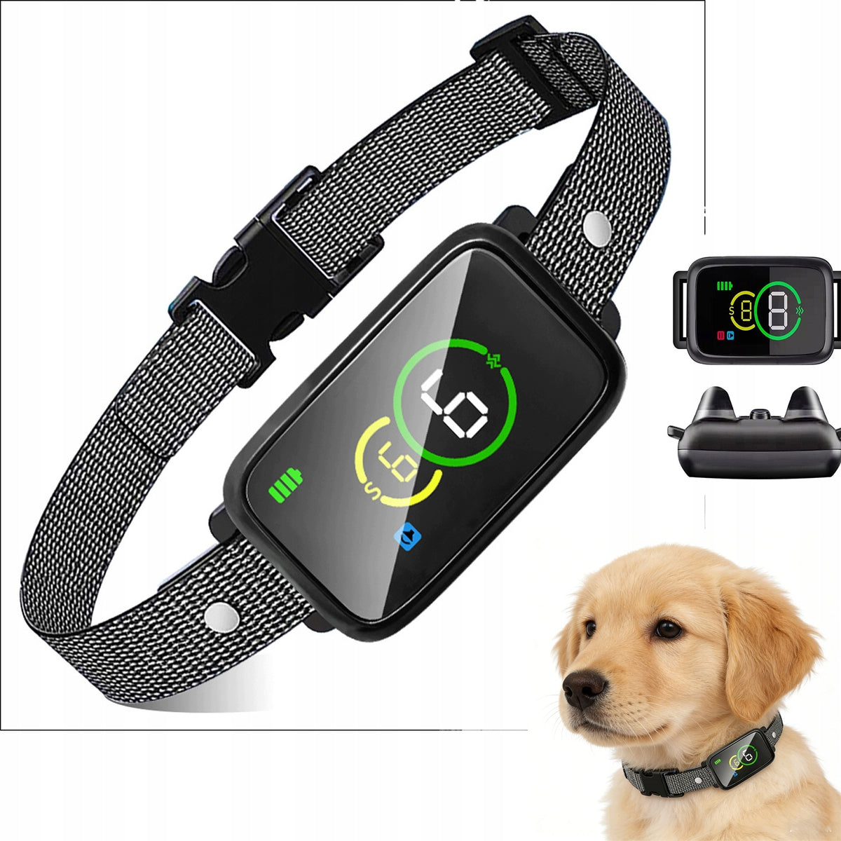ELECTRIC ANTI-Bark COLLAR 7Levels SILENCING COLLAR Training IP67 Adjustable