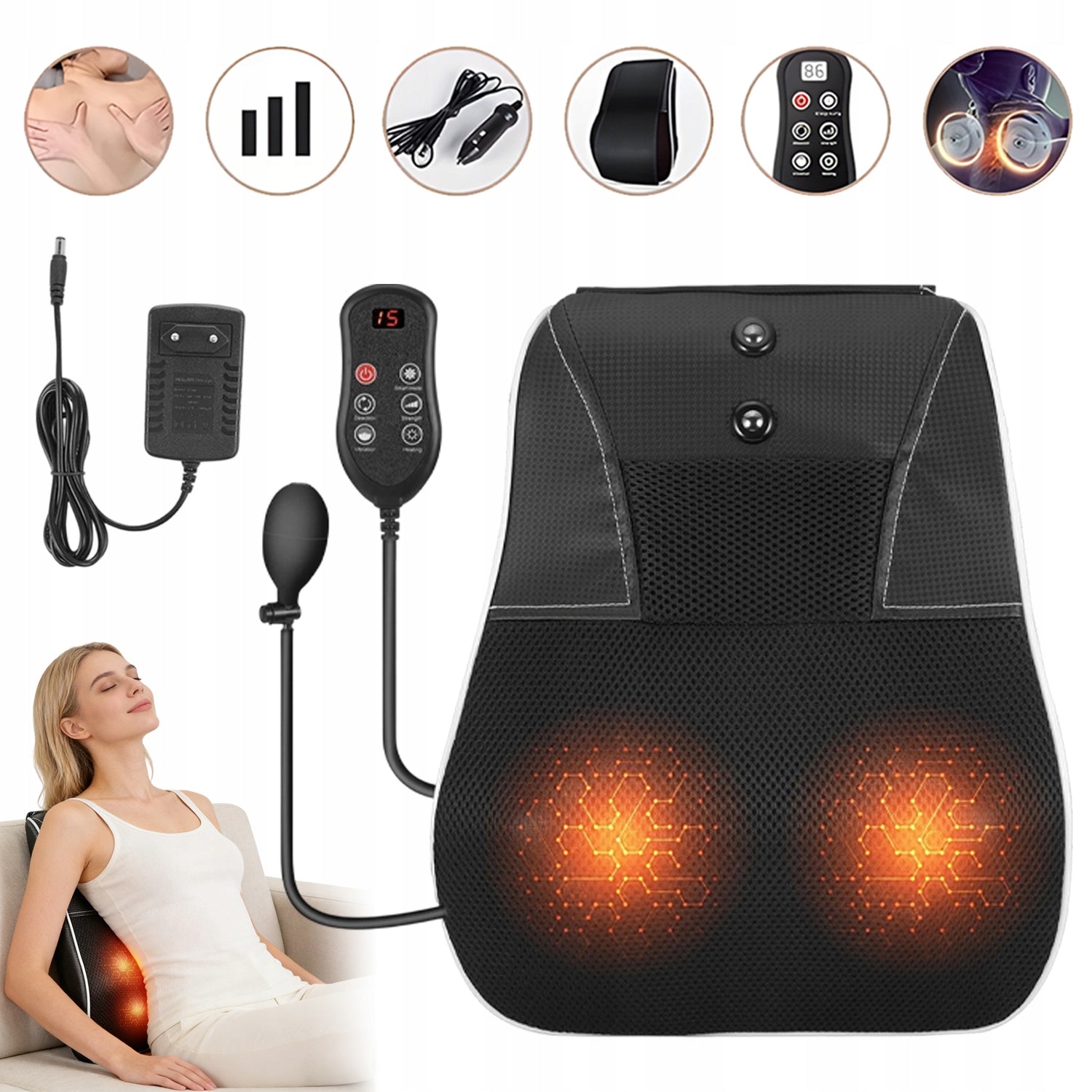 ELECTRIC BACK AND NECK MASSAGER, BACK, NECK MASSAGE DEVICE
