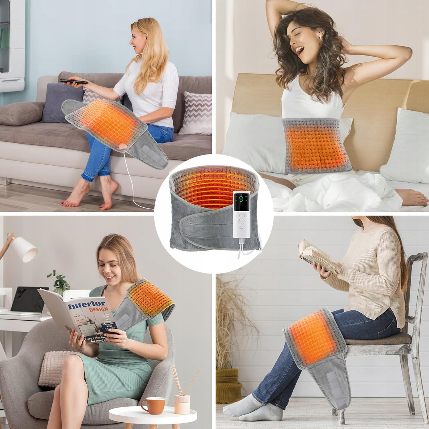 ELECTRIC BACK HEATING BELT Thermal Mat TEMPERATURE CONTROL 75W 129x30cm Manufacturer code CSYB23020214NNCH38HRW2F6