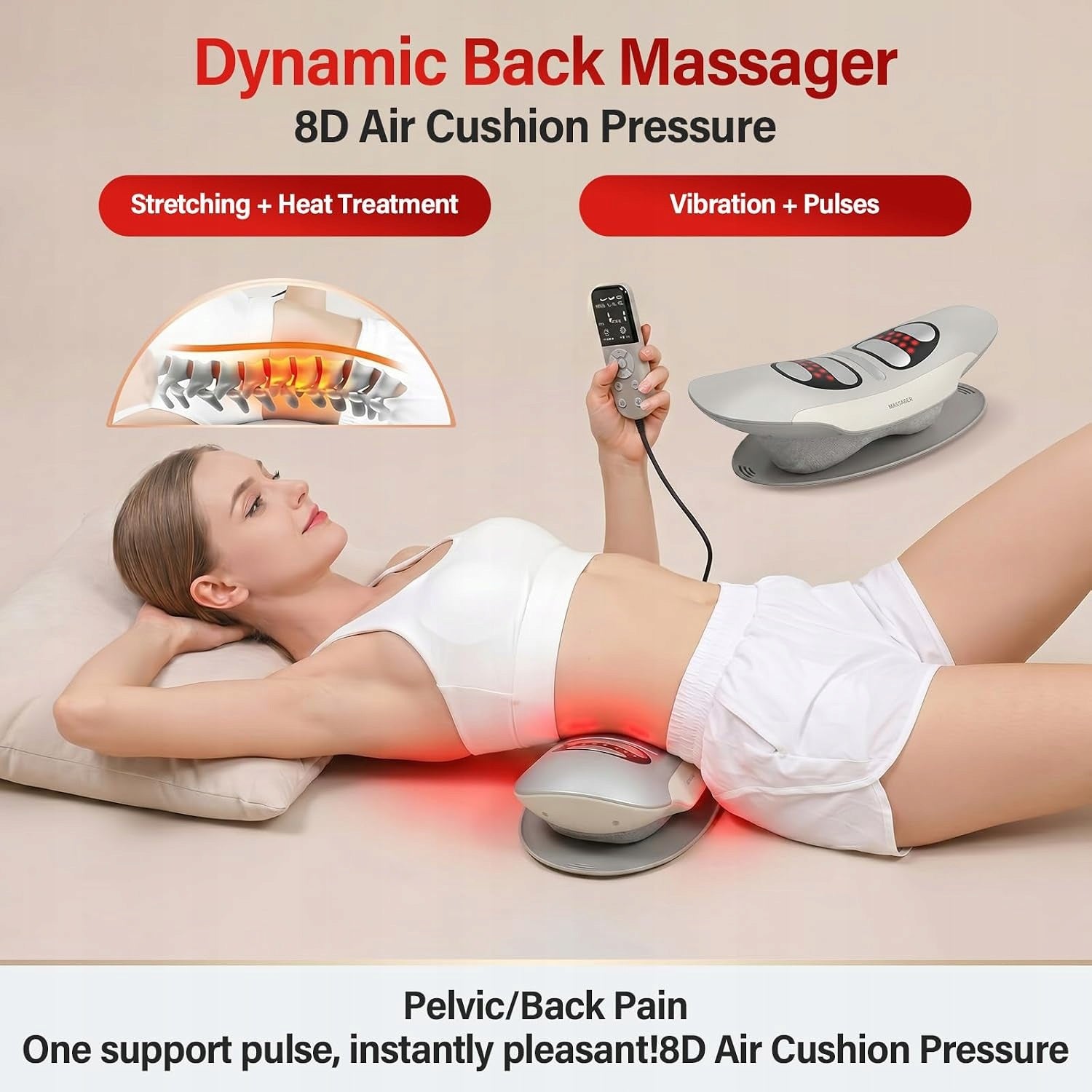 ELECTRIC BACK MASSAGER WITH HEATING TRACTION AIRBAGS Brand no brand