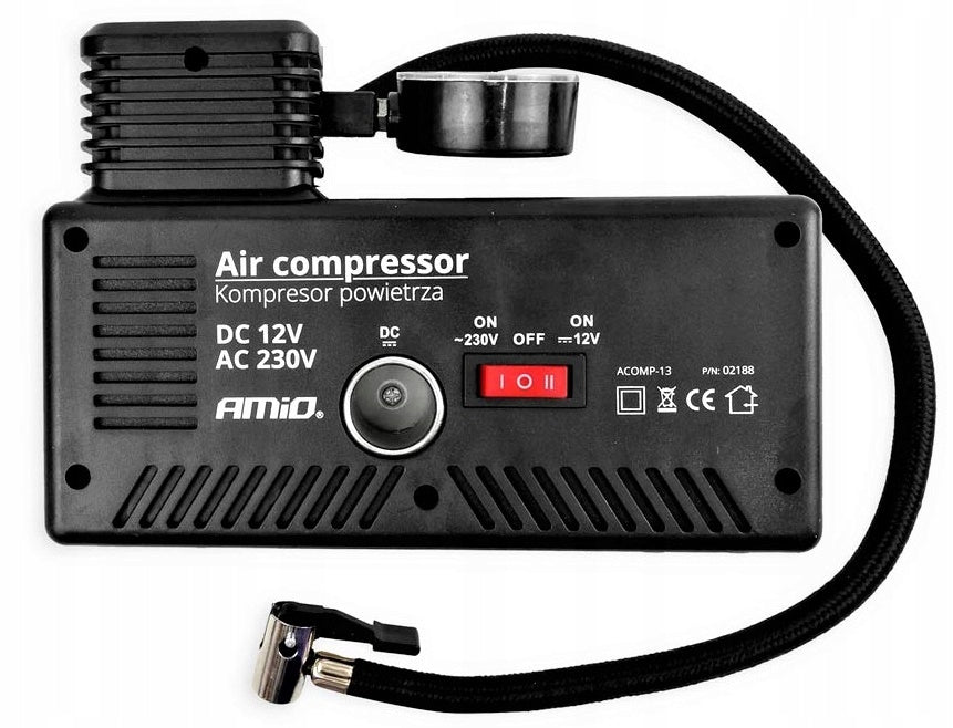 ELECTRIC BICYCLE PUMP AIR COMPRESSOR 12/230V AMIO Manufacturer code KOMP-03