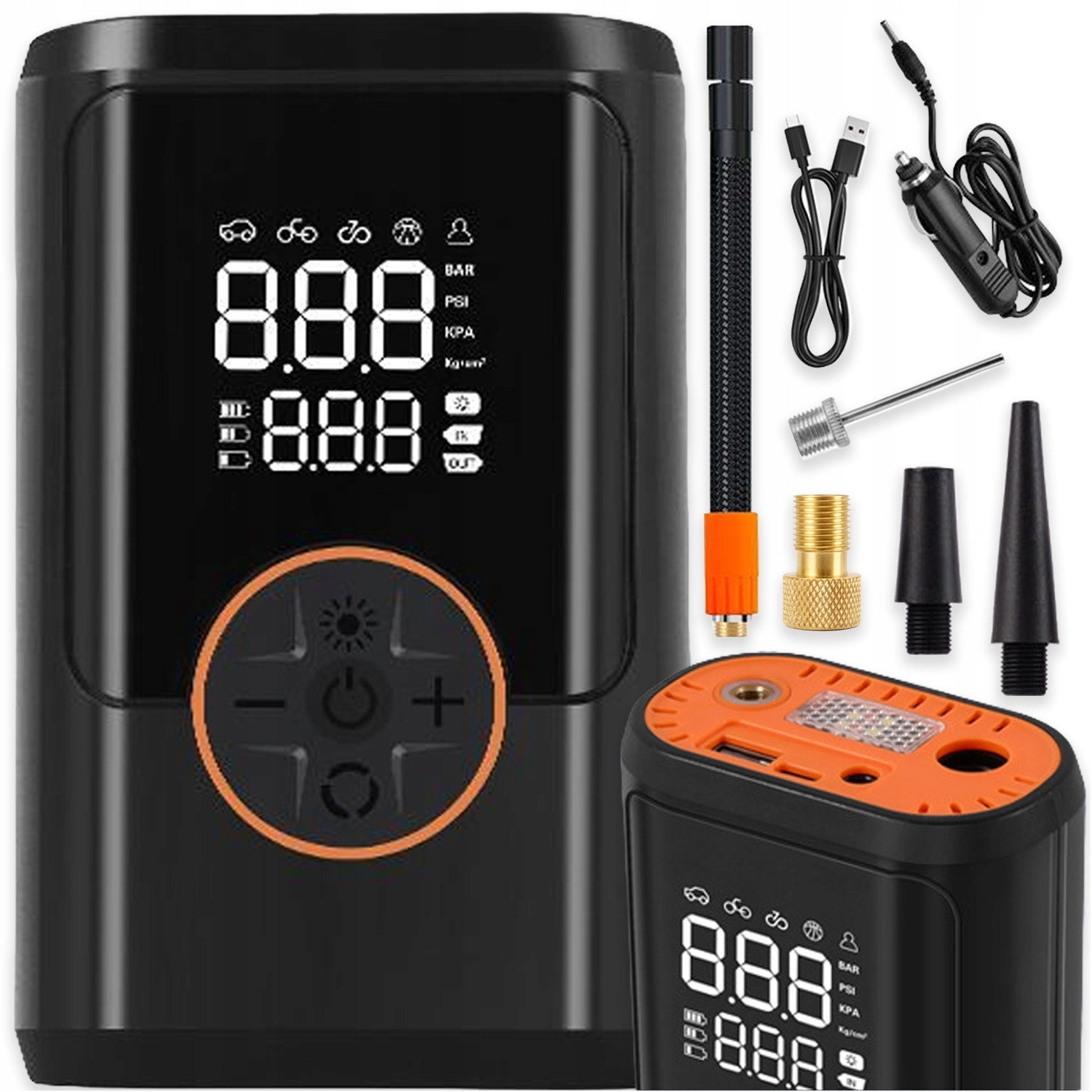 ELECTRIC BICYCLE PUMP BATTERY COMPRESSOR FOR CAR BIKE AKU 55W