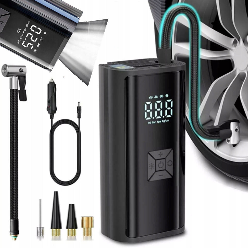 ELECTRIC BICYCLE PUMP FOR CAR BIKE COMPRESSOR POWERFUL 6000mAh