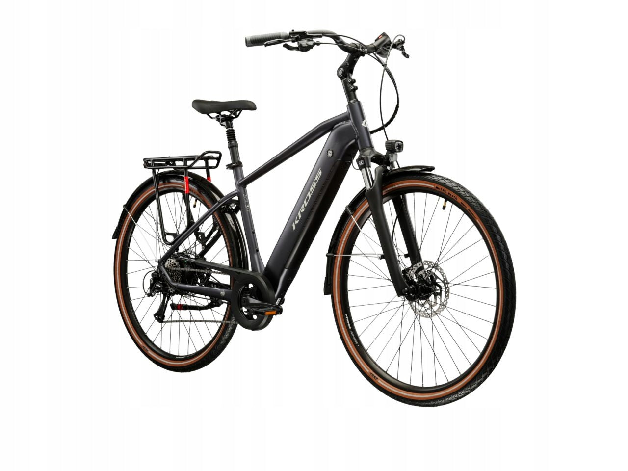 ELECTRIC BIKE E-BIKE KROSS TRANS HYBRID 1.0 522WH L 21 INCHES 2026 Foldability assembled, ready to ride