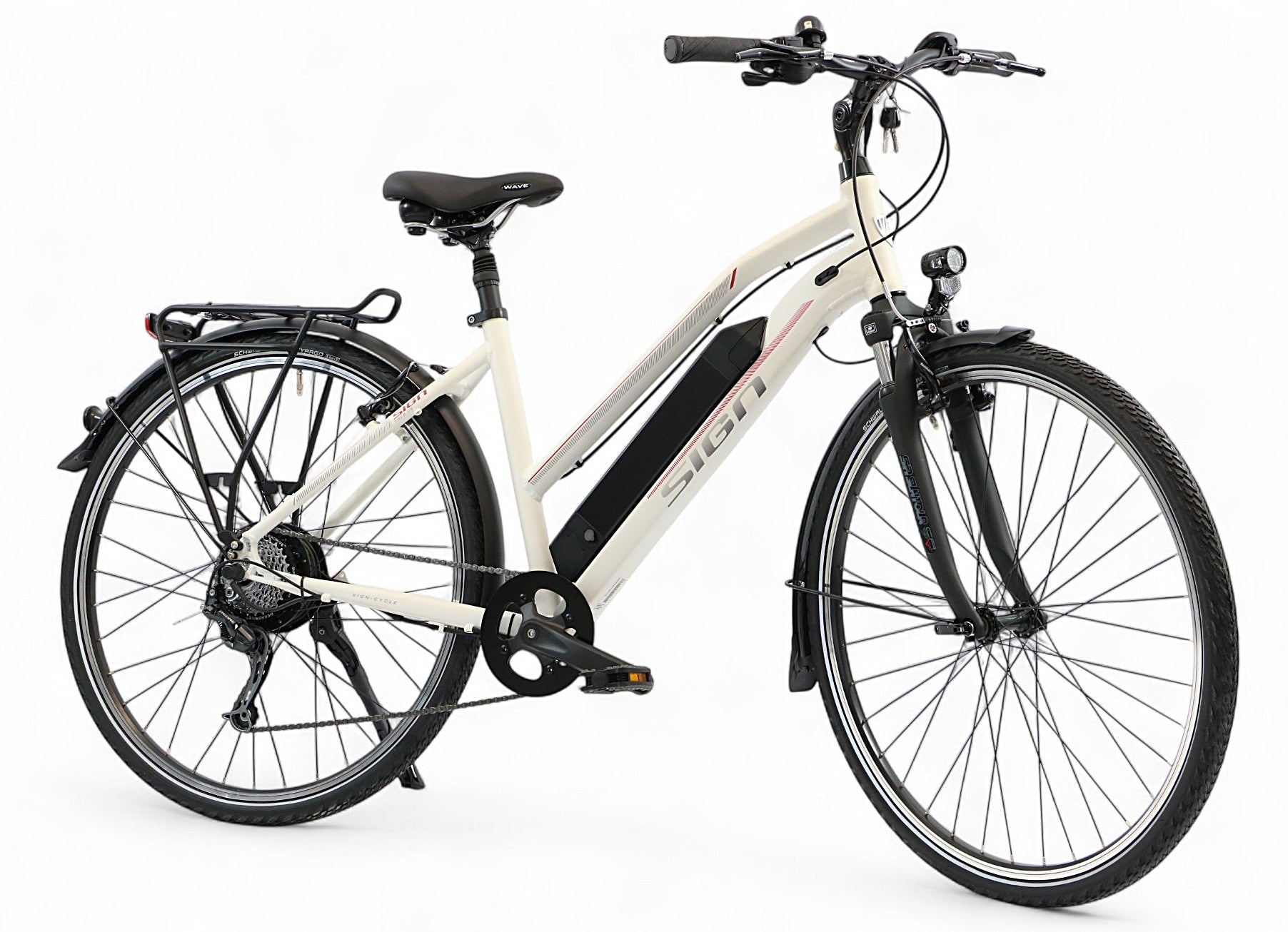 ELECTRIC BIKE WOMEN'S 28" SHIMANO DEORE engine BAFANG range 80 km Foldability partially assembled, calibrated