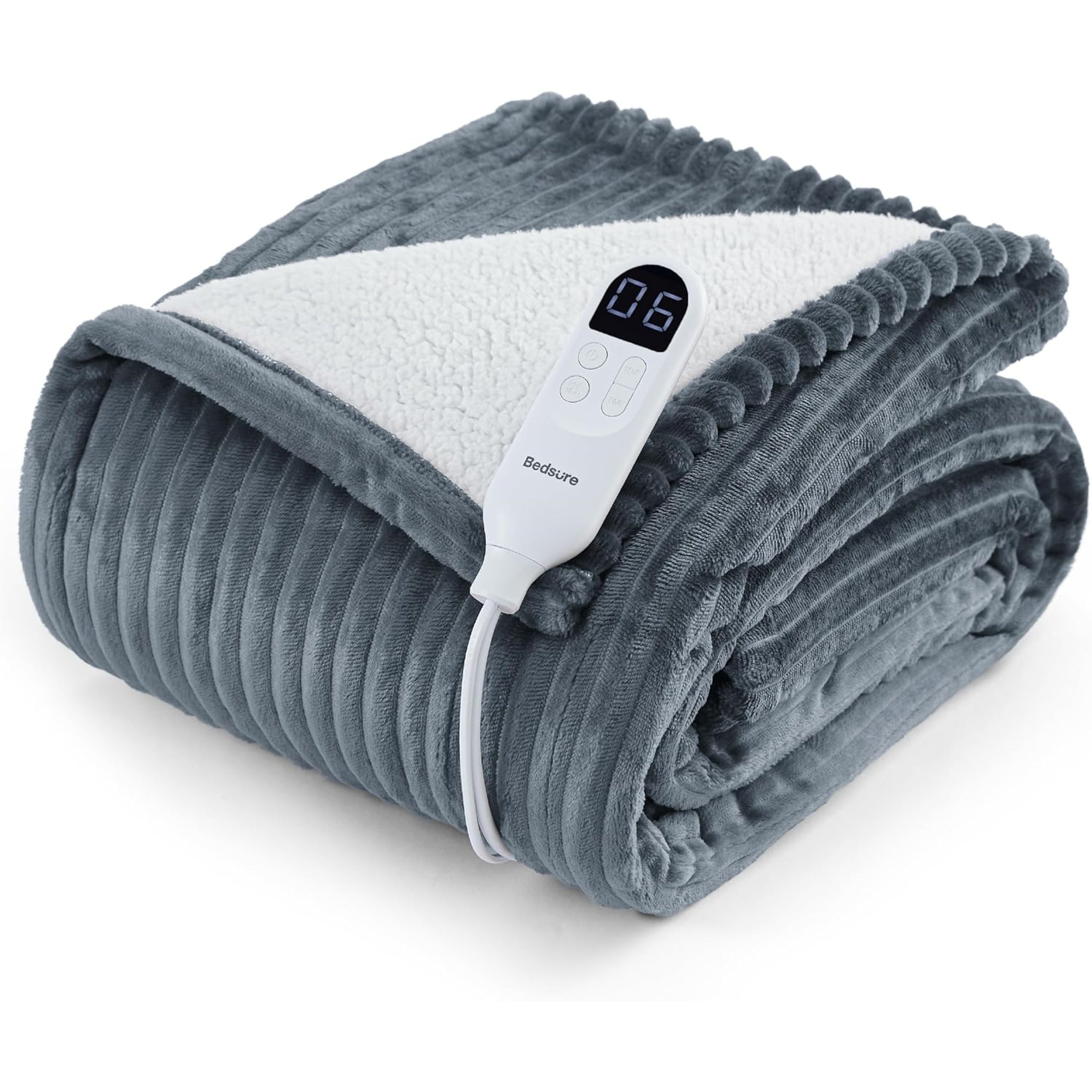 ELECTRIC BLANKET BEDSURE 130x180cm FLANNEL HEATING BLANKET