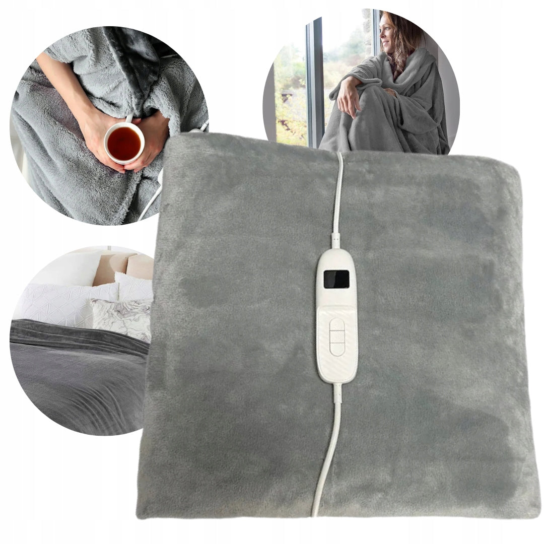 ELECTRIC BLANKET HEATING 180X160 LARGE WARM WITH REMOTE CONTROL DOUBLE WITH TIMER