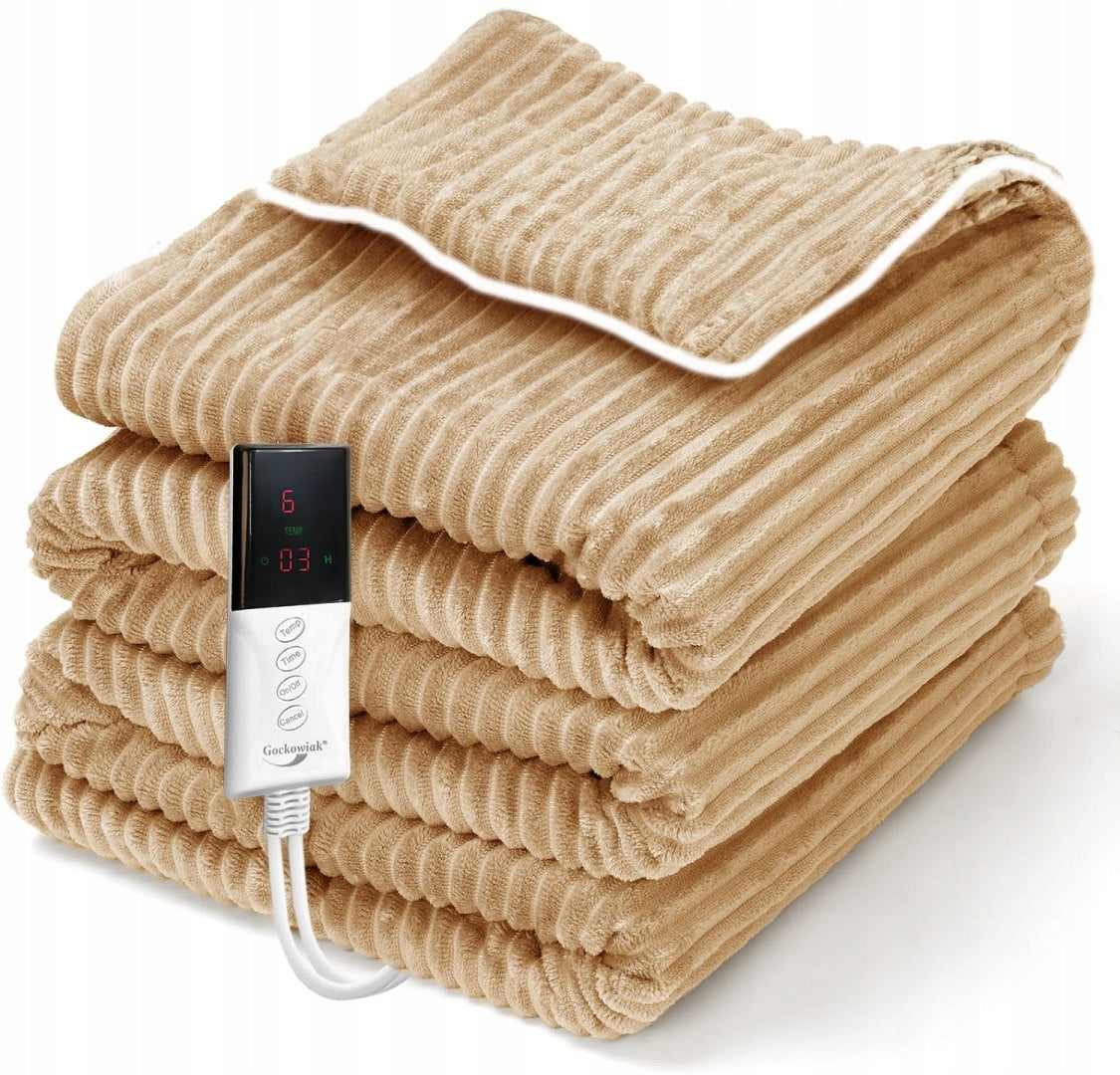 ELECTRIC BLANKET HEATING MAT SOFT FLEECE PILOT BEIGE Packaging status original