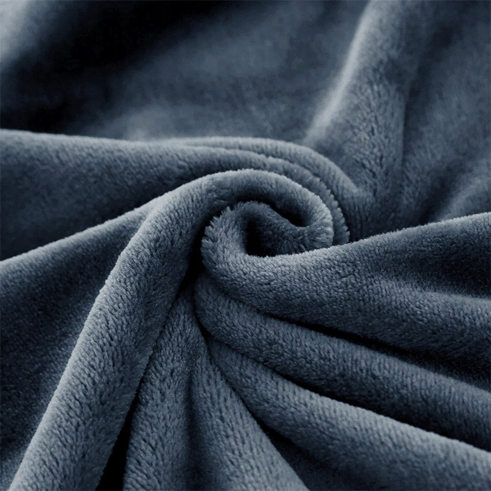 ELECTRIC BLANKET HEATING MAT SOFT FLEECE PILOT BLUE