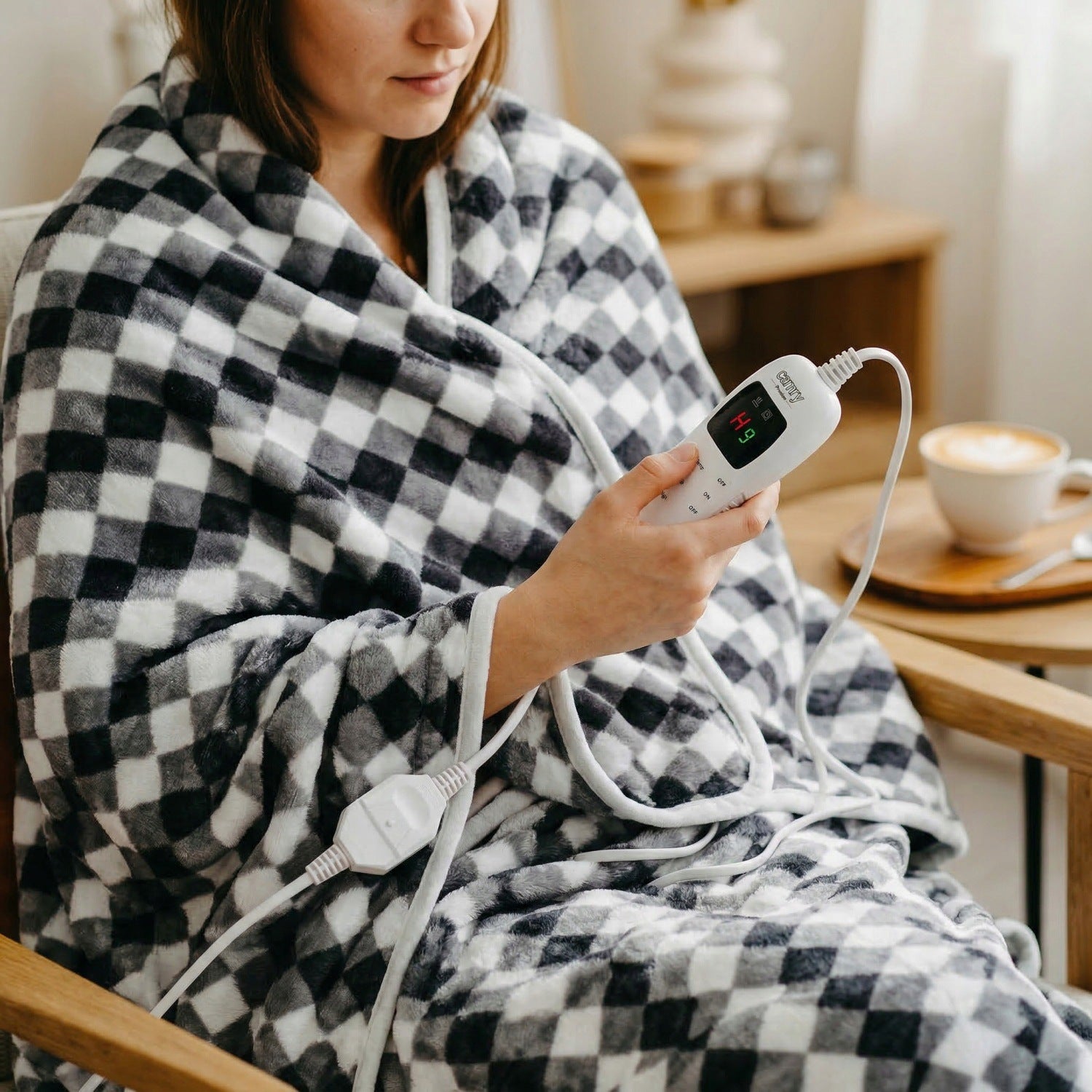 ELECTRIC BLANKET LARGE 180x160 HEATING MAT LCD REMOTE CONTROL THICK 120W + TIMER Packaging status original