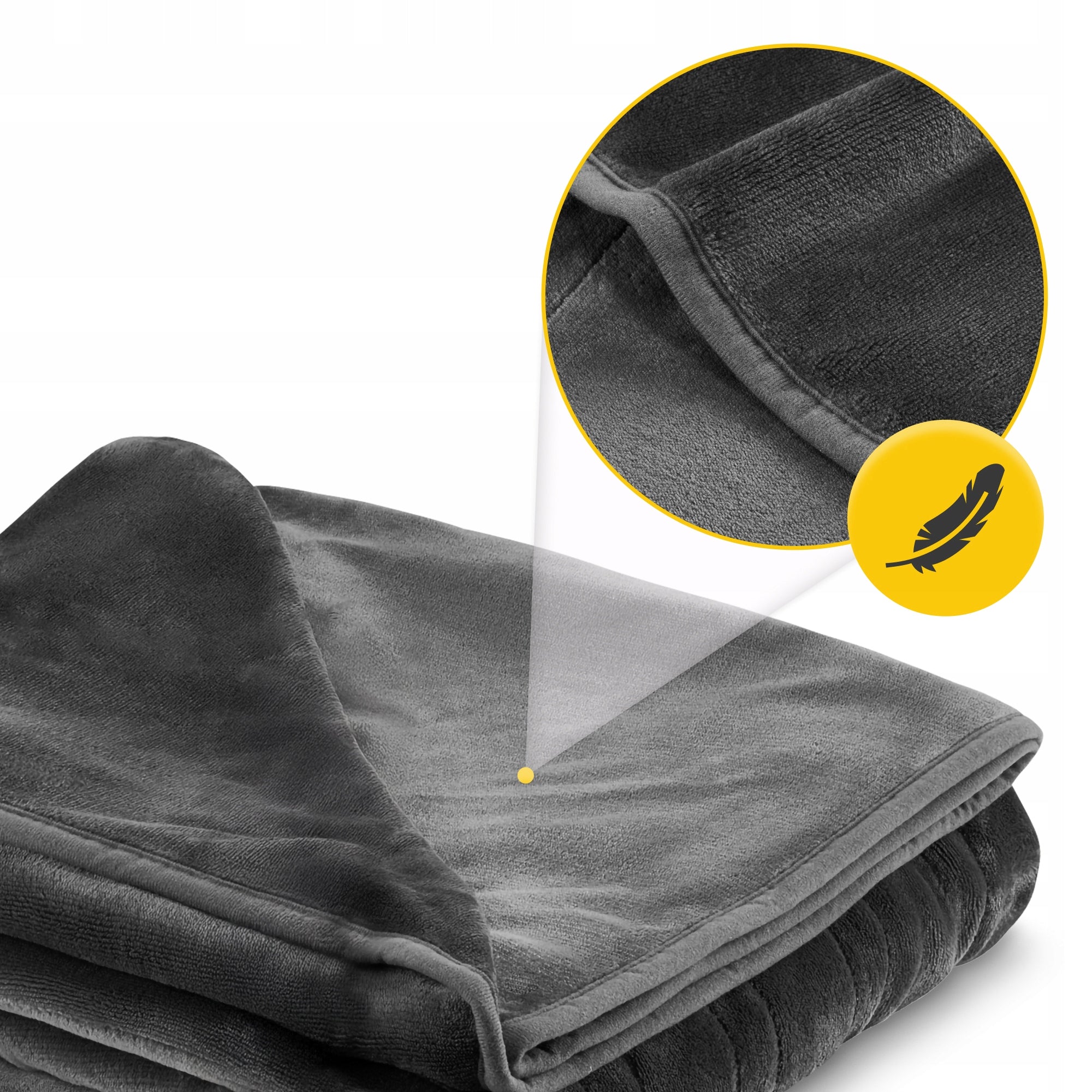 ELECTRIC BLANKET LARGE HEATING MAT PILOT SOFT HEATING 180x160 DOUBLE Color gray