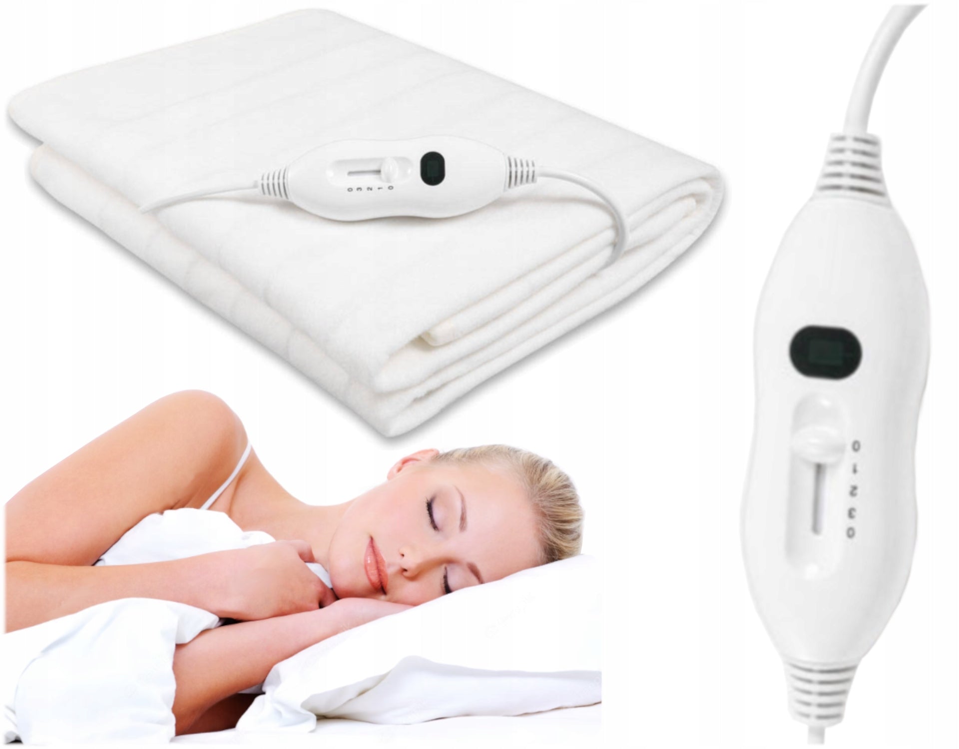 ELECTRIC BLANKET SNOW-WHITE VERY WARM AND SOLID STRONGLY WARMS