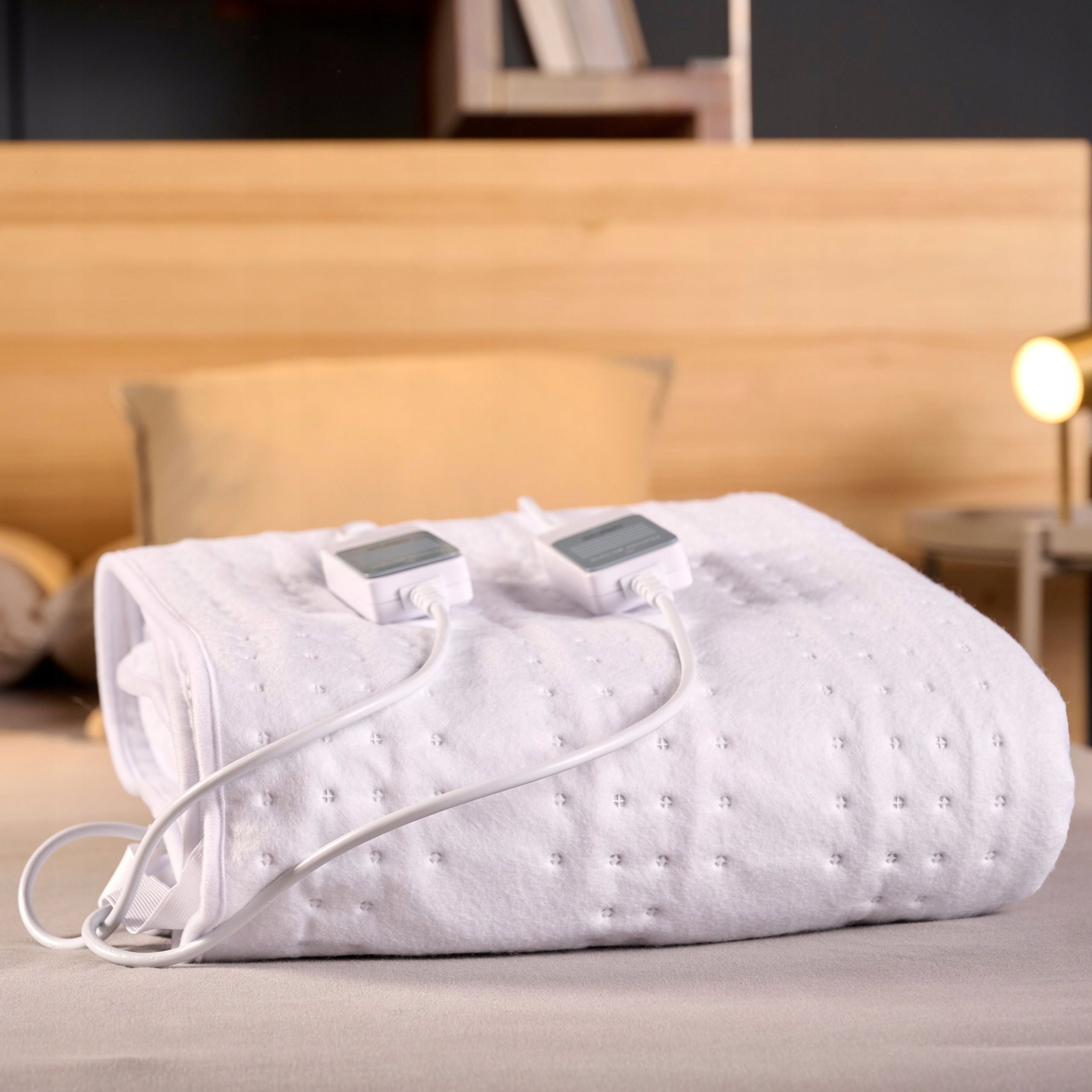 ELECTRIC BLANKET SOLAC NORWAY+ 150X140CM 3 HEAT LEVELS SOFT AND FLUFFY Color white