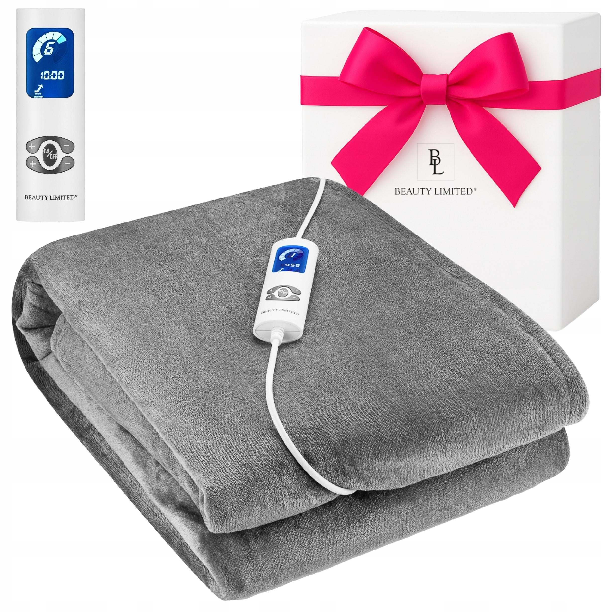 ELECTRIC BLANKET THICK 180X130 LARGE HEATING MAT BLANKET PILOT LCD TIMER 160W