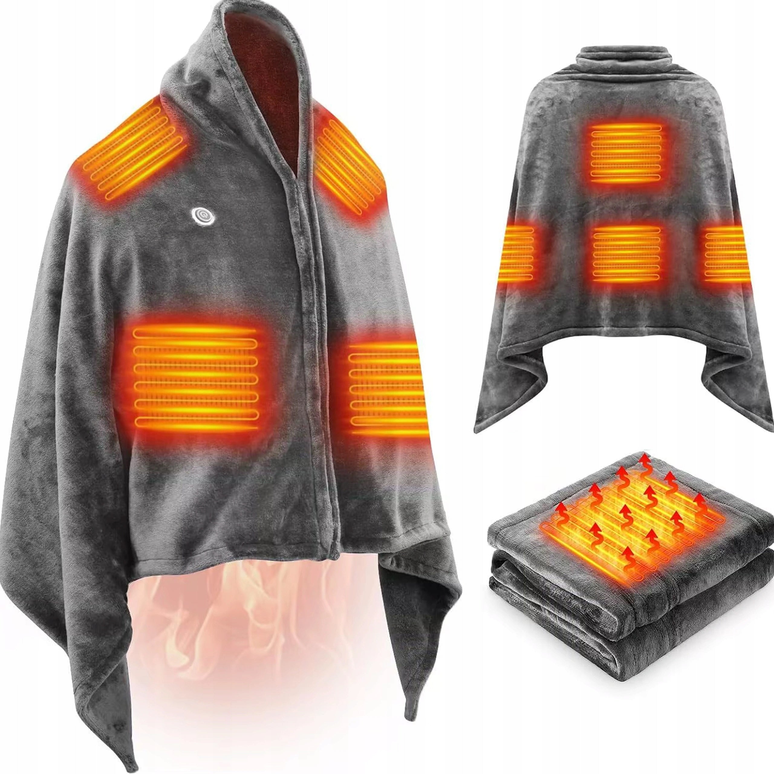 ELECTRIC BLANKET WIRELESS TO USB POWER BANK 3 LEVELS OF HEATING SOFT Medical device no