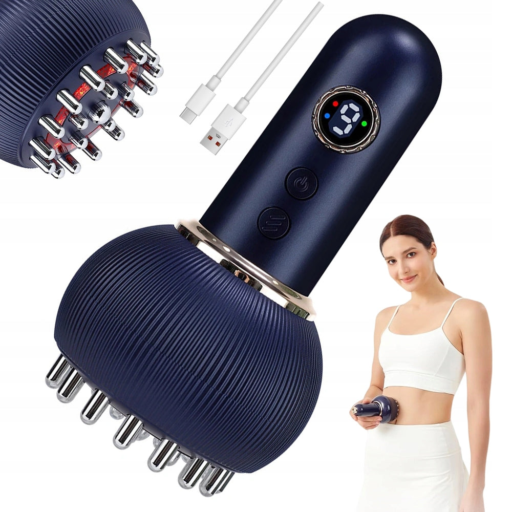 ELECTRIC BODY MASSAGER WITH RED LIGHT THERAPY AND HOT COMPRESS