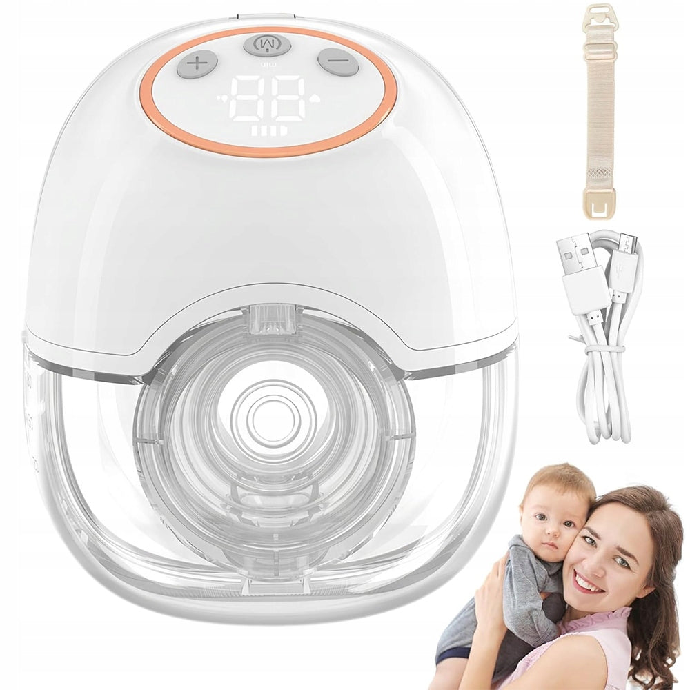 ELECTRIC BREAST PUMP 4 MODES WITH 1100MAH BATTERY AND SILICONE BRA Medical device no