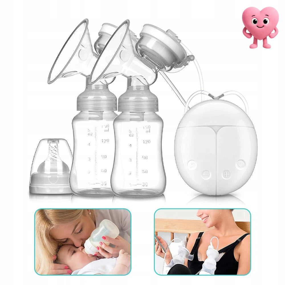 ELECTRIC BREAST PUMP DUAL WIRELESS USB BPA FREE FOR EXTRACTION