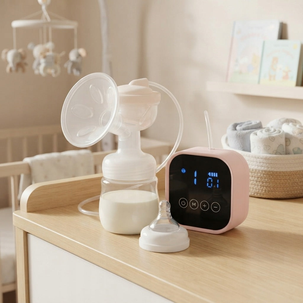 ELECTRIC BREAST PUMP FEEDING Lacta NUMI 4 Phases Rechargeable 150ml LED POWER Packaging status original
