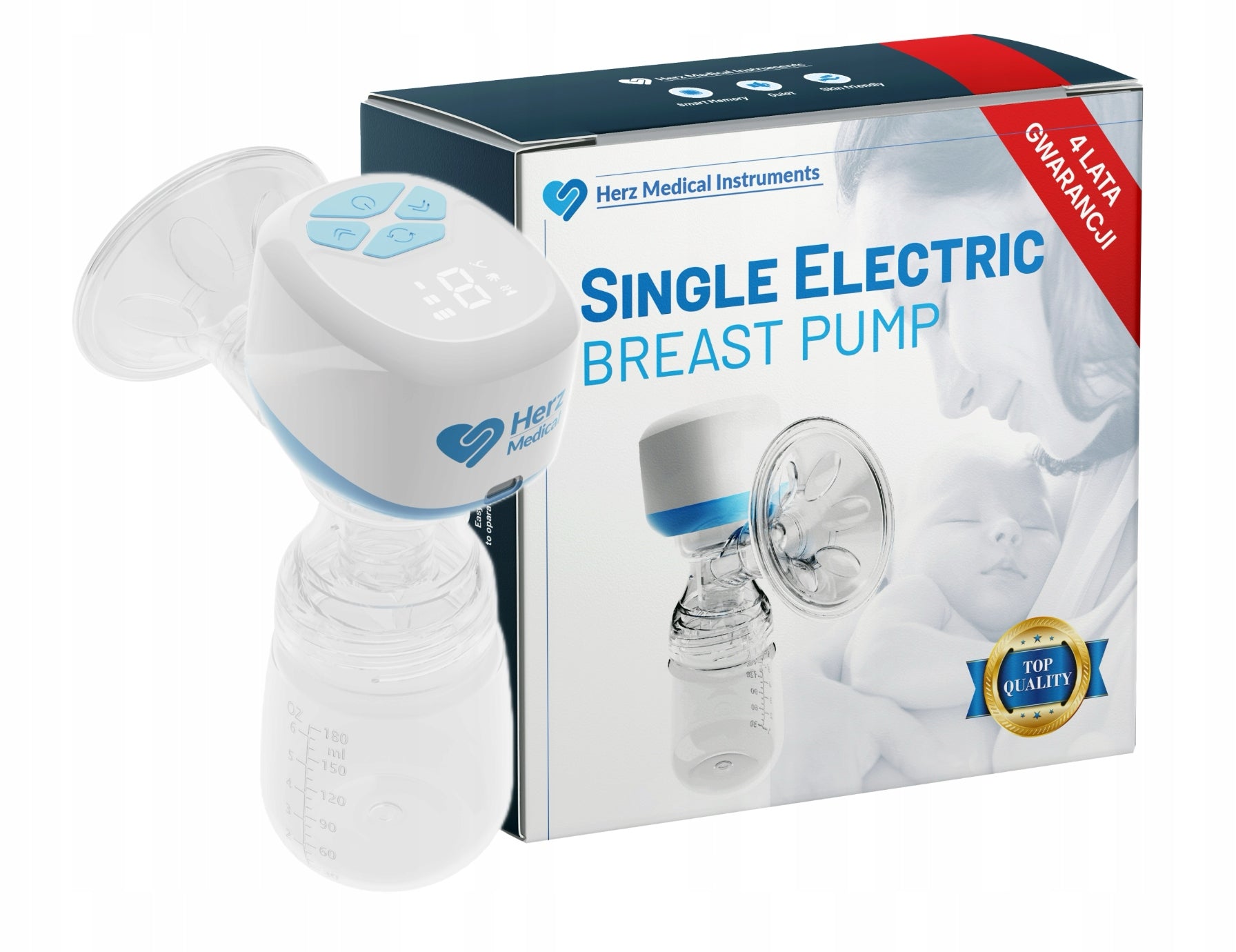 ELECTRIC BREAST PUMP PORTABLE WIRELESS TWO-PHASE+ BPA FREE BATTERY