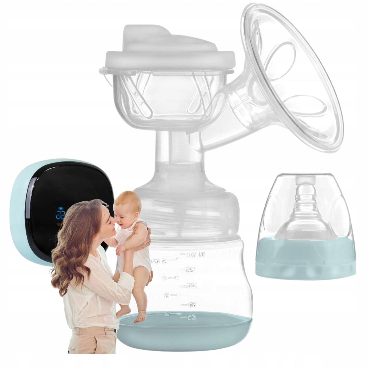 ELECTRIC BREAST PUMP TWO-PHASE FOOD EXTRACTOR FOR NURSING MOTHER