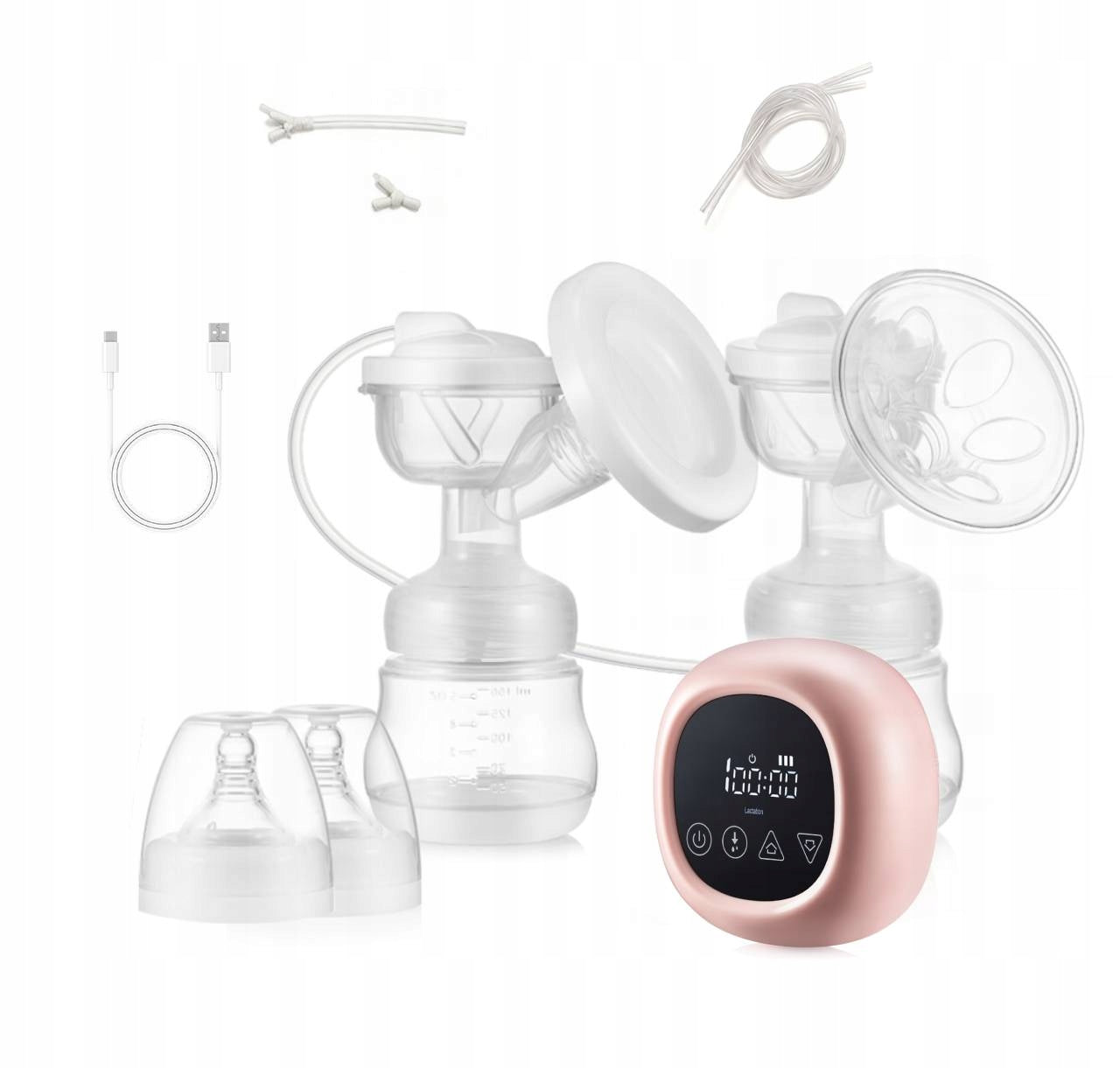 ELECTRIC BREAST PUMP TWO-PHASE FOOD EXTRACTOR WITH 9 LEVELS OF ADJUSTMENT