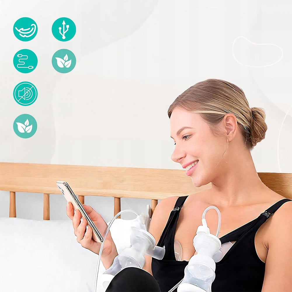 ELECTRIC BREAST PUMP TWO-PHASE WIRELESS BATTERY 150 ML X 2 Medical device no