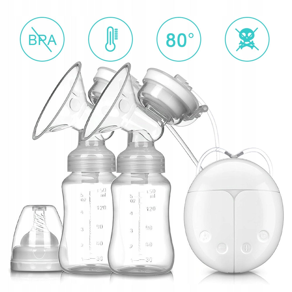 ELECTRIC BREAST PUMP TWO-PHASE WIRELESS BATTERY 150 ML X 2