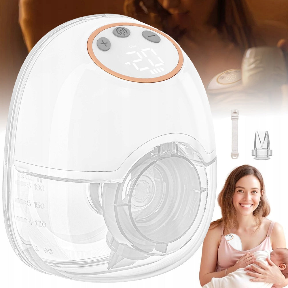 ELECTRIC BREAST PUMP WIRELESS HANDS-FREE PORTABLE 4 MODES 150ML Packaging status original