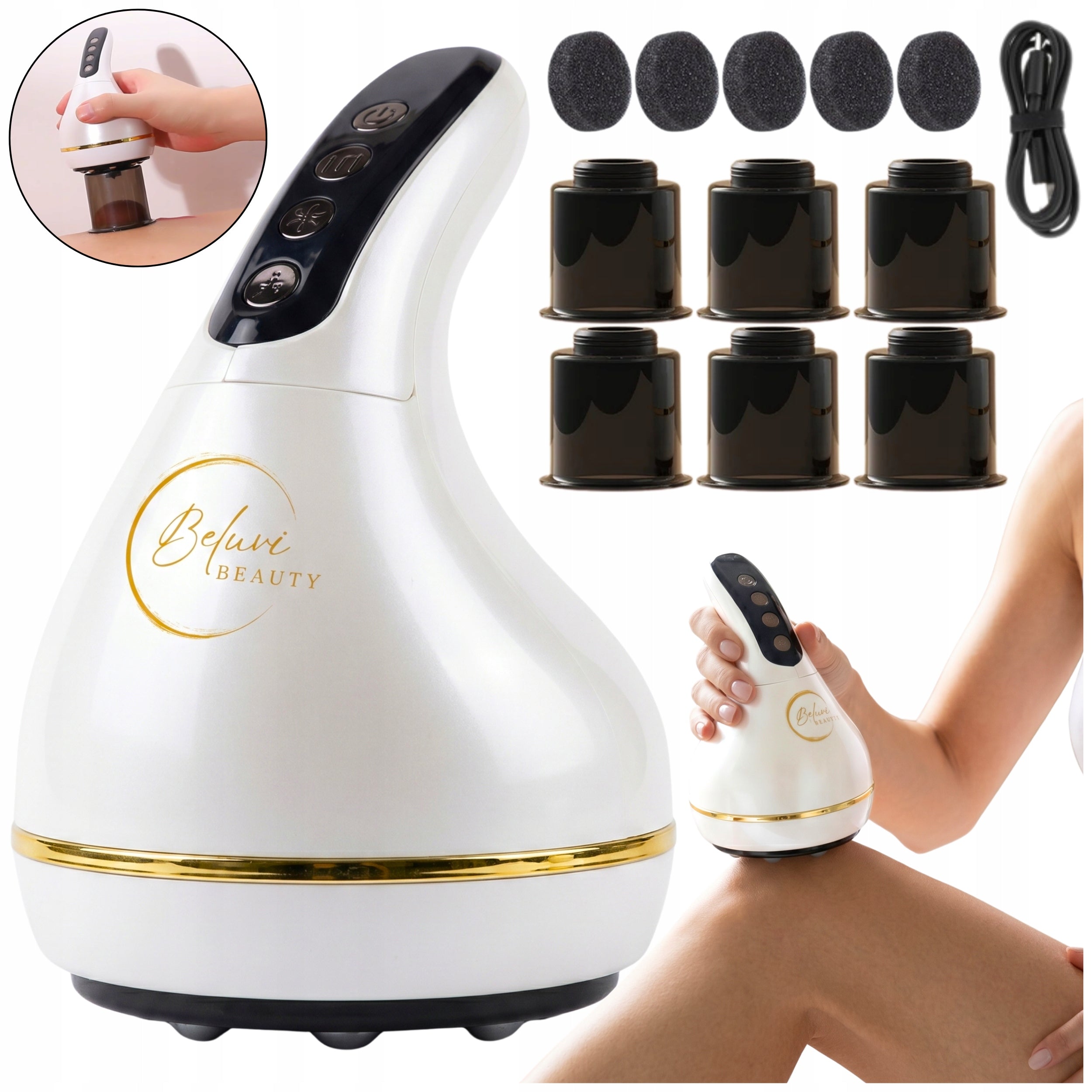 ELECTRIC BUBBLE CHINESE ANTI-CELLULITE MASSAGER HEATED HOME SPA