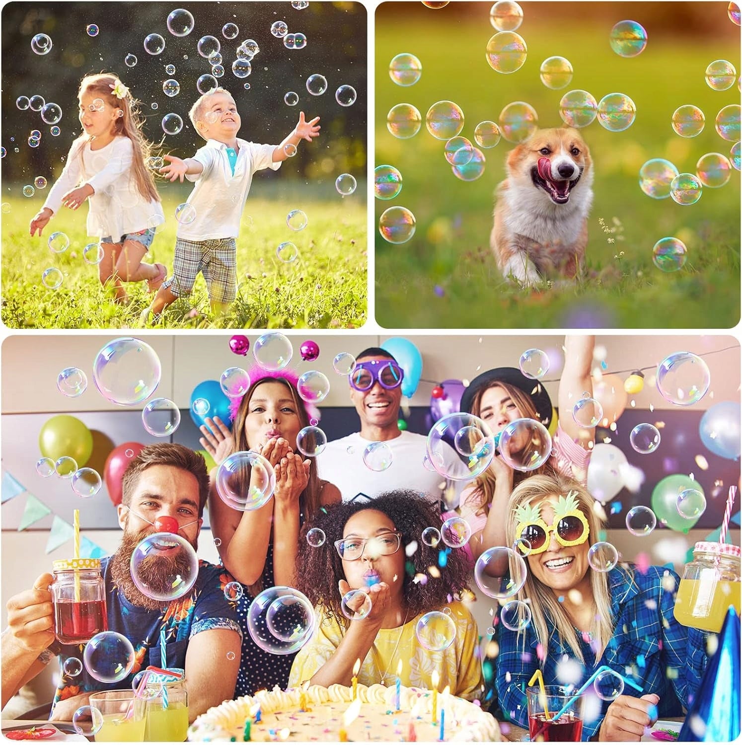 ELECTRIC BUBBLE MACHINE LARGE CAPACITY 400ML FOR BIRTHDAY AND PICNIC Kind machine