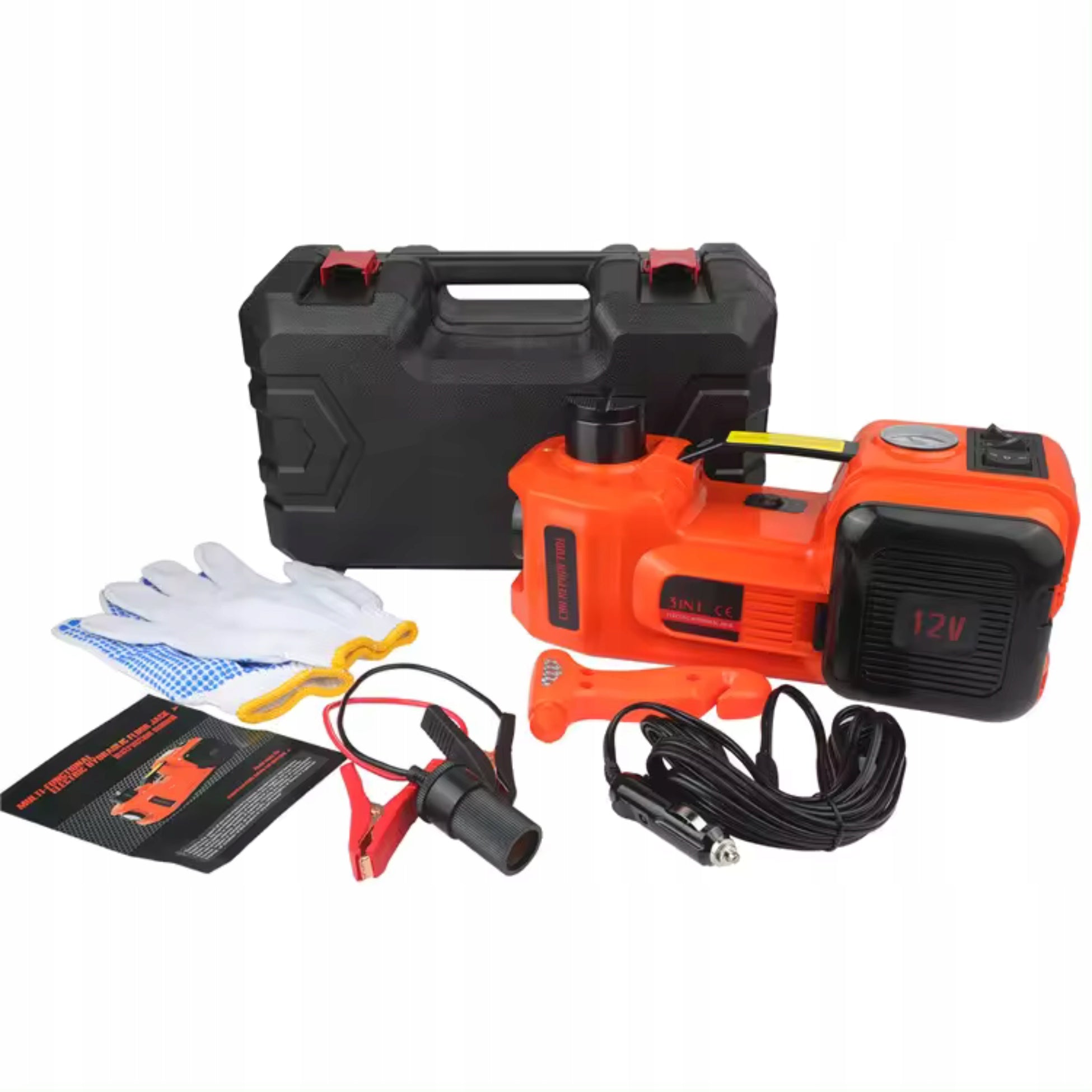 ELECTRIC CAR LIFT 180W JACK + COMPRESSOR FLASHLIGHT 5in1 Manufacturer code ZSY-02